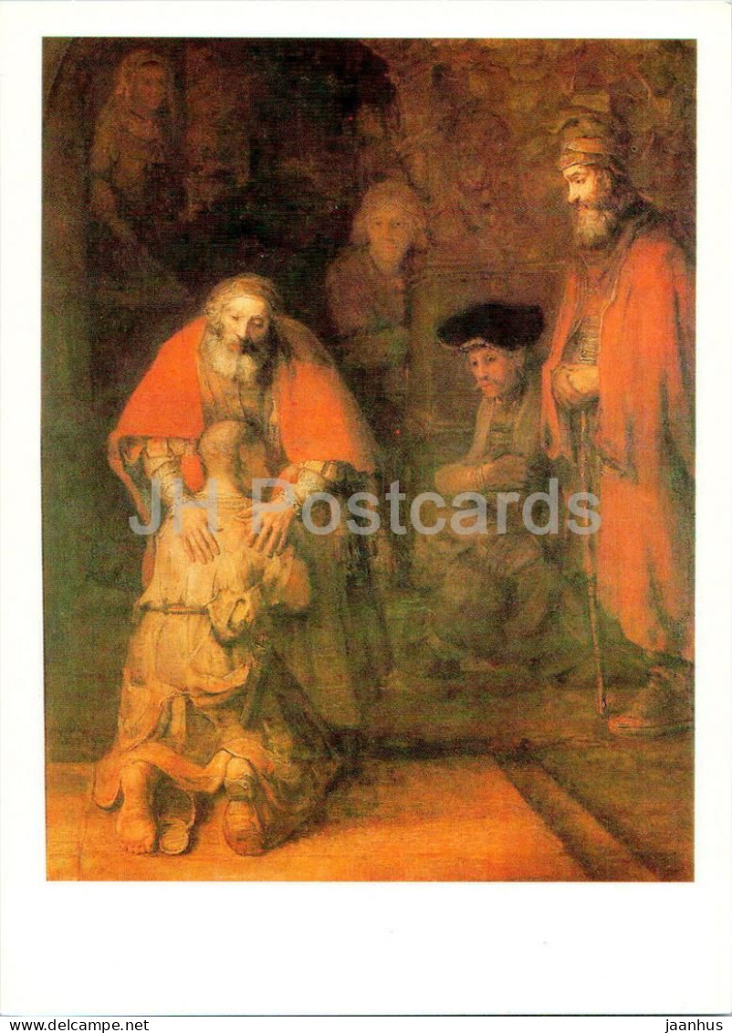 Painting By Rembrandt - Return Of The Prodigal Son - Dutch Art - 1987 - Russia USSR - Unused - Peintures & Tableaux