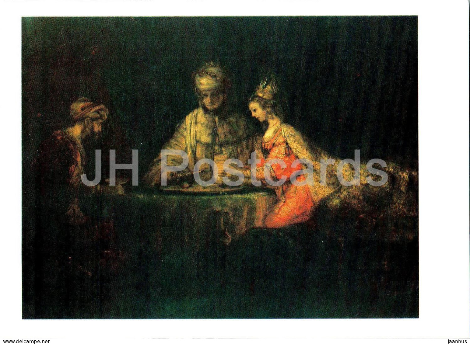 Painting By Rembrandt - Artaxerxes. Haman And Esther - Dutch Art - 1987 - Russia USSR - Unused - Malerei & Gemälde