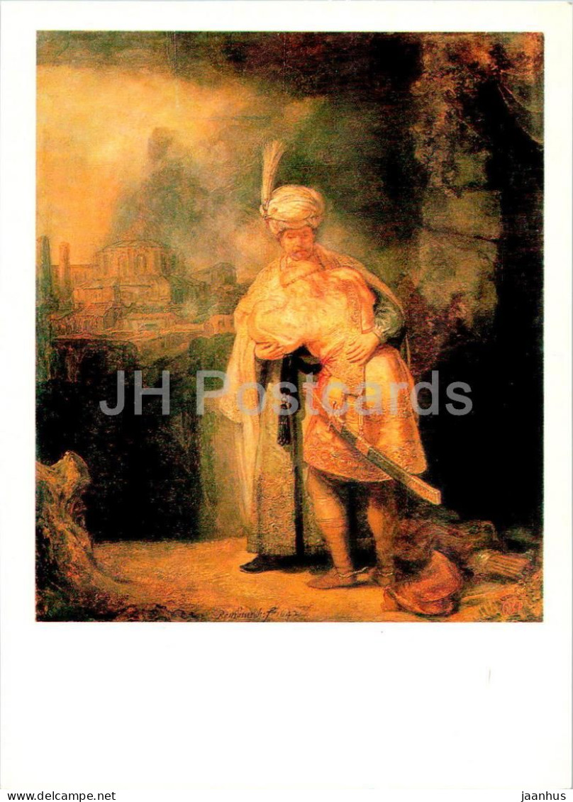 Painting By Rembrandt - David And Jonathan - Dutch Art - 1987 - Russia USSR - Unused - Peintures & Tableaux