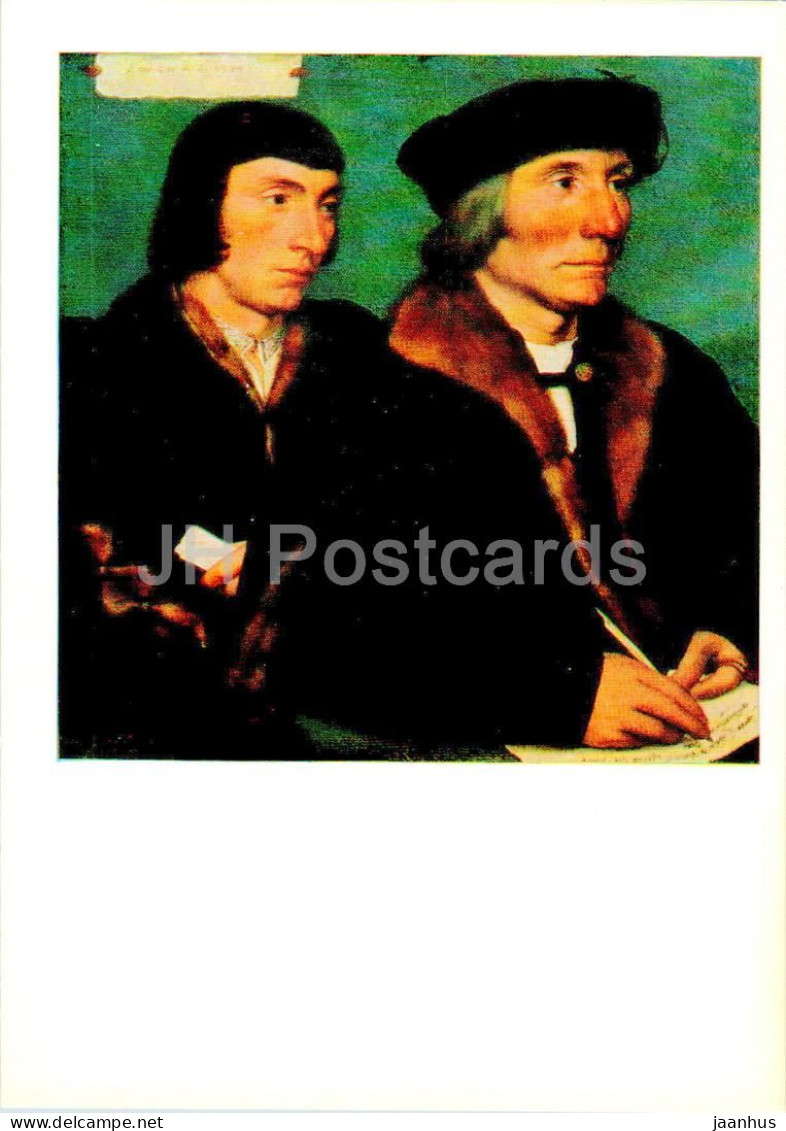 Painting By Hans Holbein The Younger - Thomas Godsalve Norwich His Son John - German Art - 1984 - Russia USSR - Unused - Peintures & Tableaux