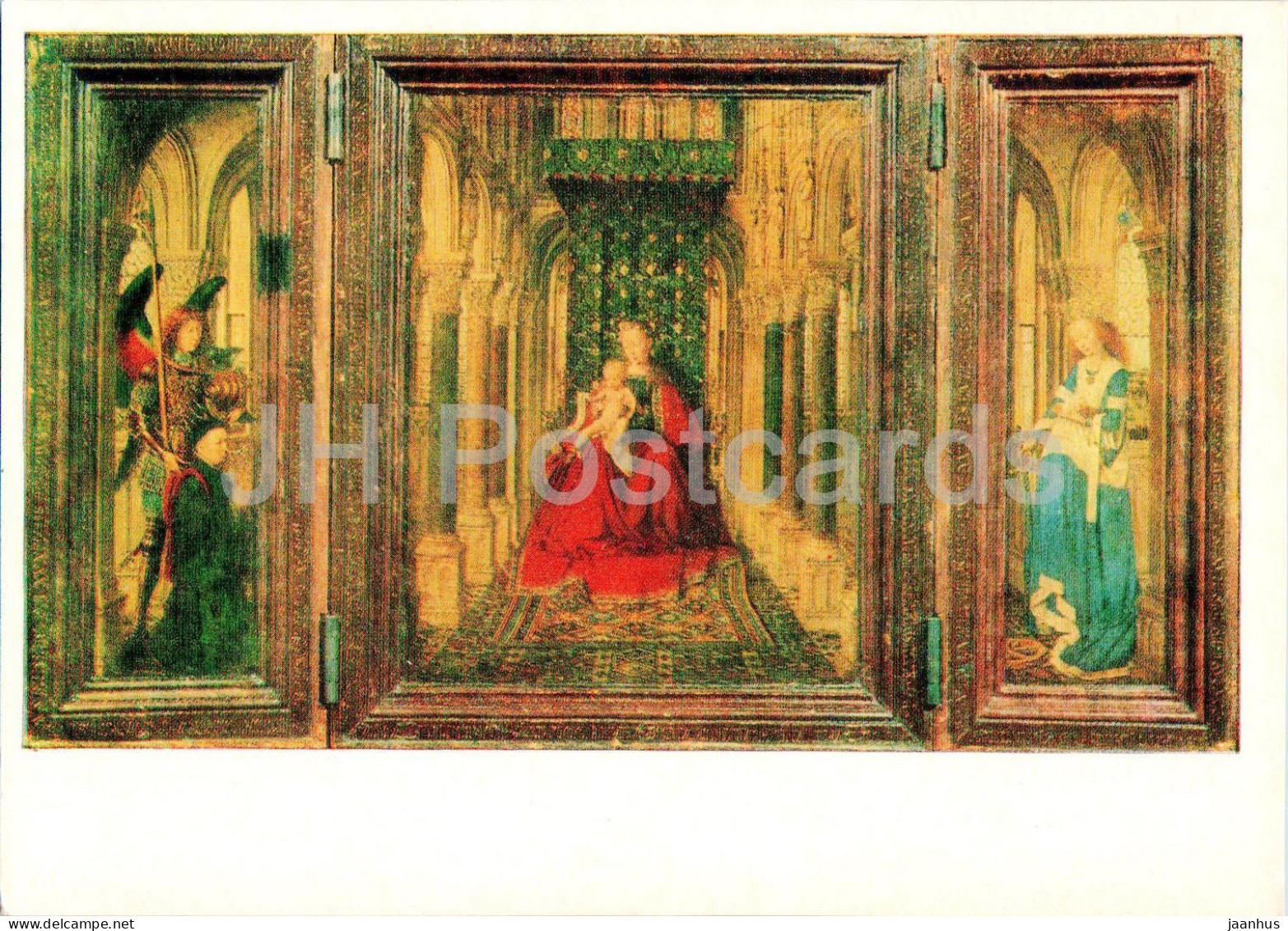 Painting By Jan Van Eyck - Triptych. Central Part. Mary With Baby - Flemish Art - 1983 - Russia USSR - Unused - Paintings