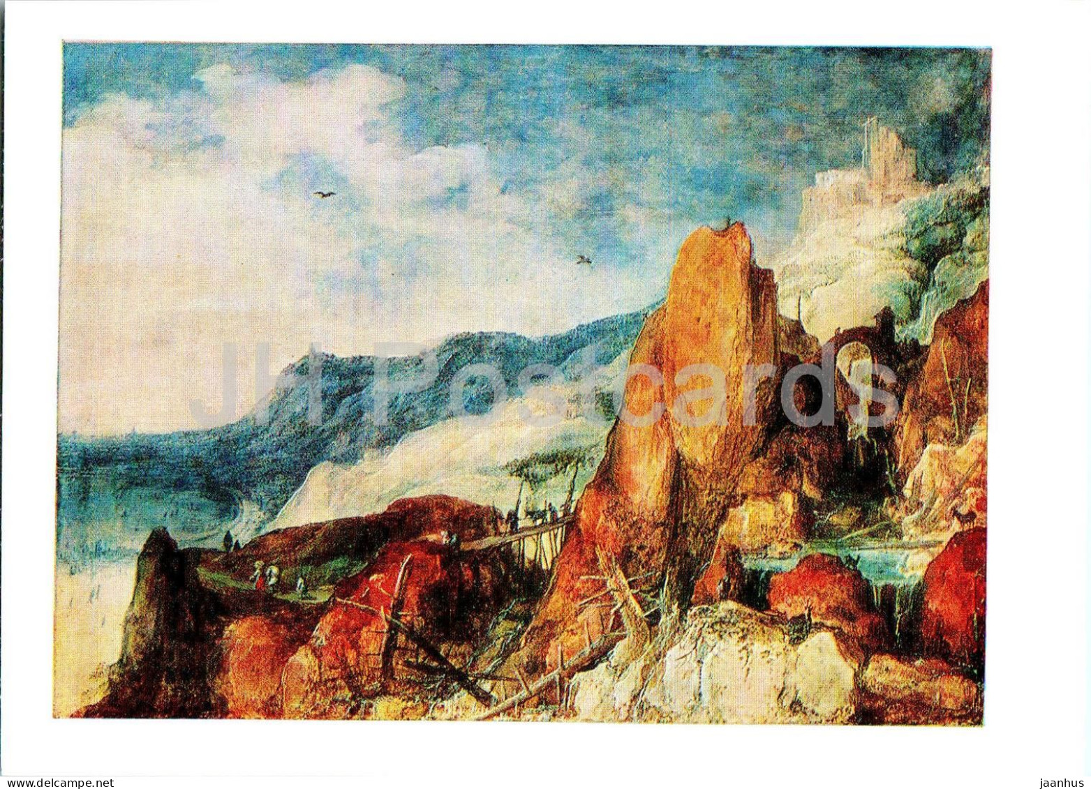 Painting By Joos De Momper The Elder - A Mountainous Landscape - Flemish Art - 1984 - Russia USSR - Unused - Peintures & Tableaux