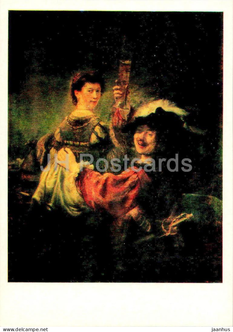 Painting By Rembrandt - Saskia In The Scene Of The Prodigal Son - Man And Woman Dutch Art - 1983 - Russia USSR - Unused - Paintings
