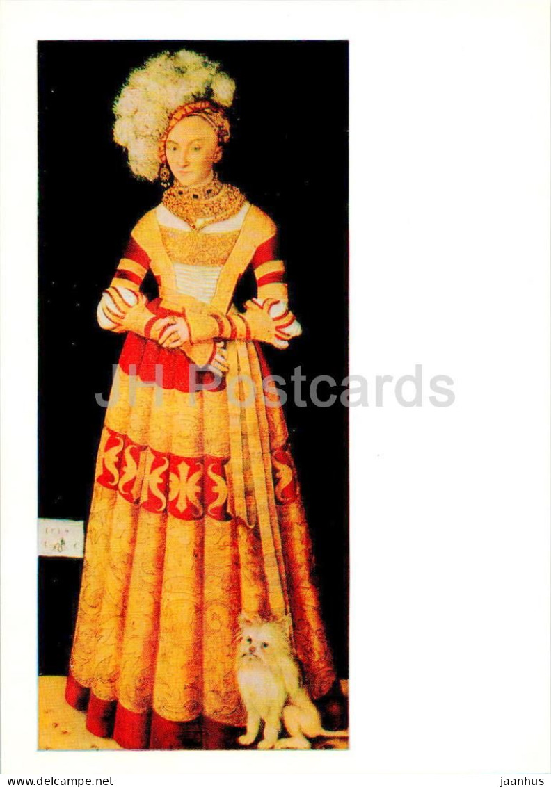 Painting By Lucas Cranach The Elder - Katharina Von Mecklenburg - Woman - German Art - 1984 - Russia USSR - Unused - Peintures & Tableaux