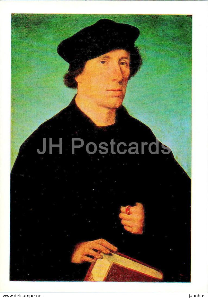 Painting By Joos Van Cleve - Portrait Of A Man - Dutch Art - 1984 - Russia USSR - Unused - Peintures & Tableaux