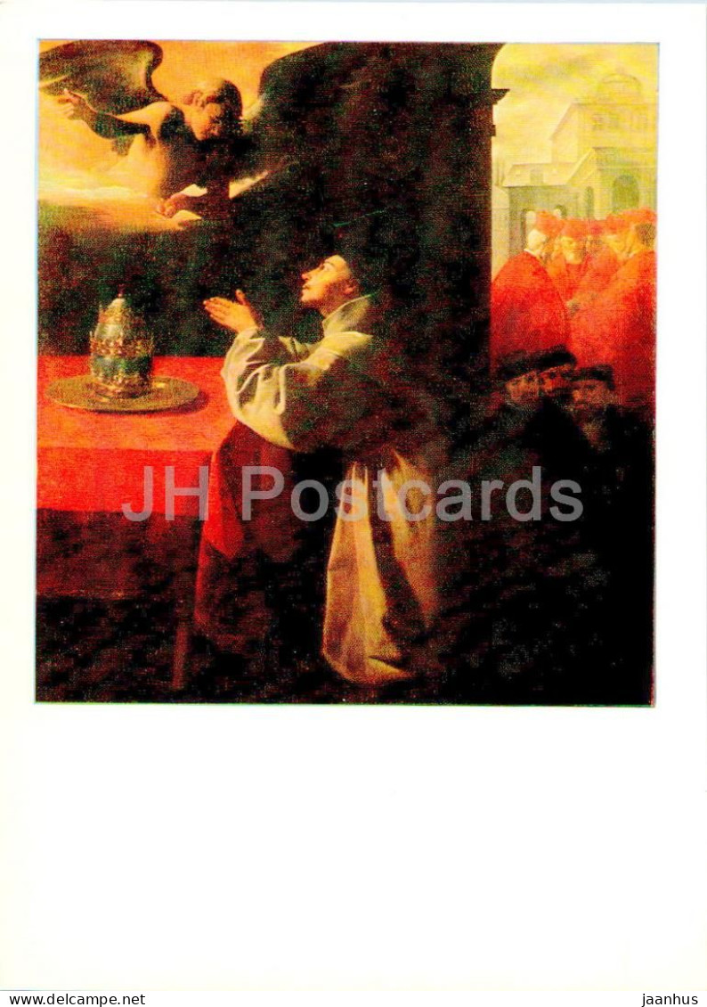 Painting By Francisco De Zurbaran - Prayer Of St. Bonaventure - Flermish Art - 1985 - Russia USSR - Unused - Malerei & Gemälde