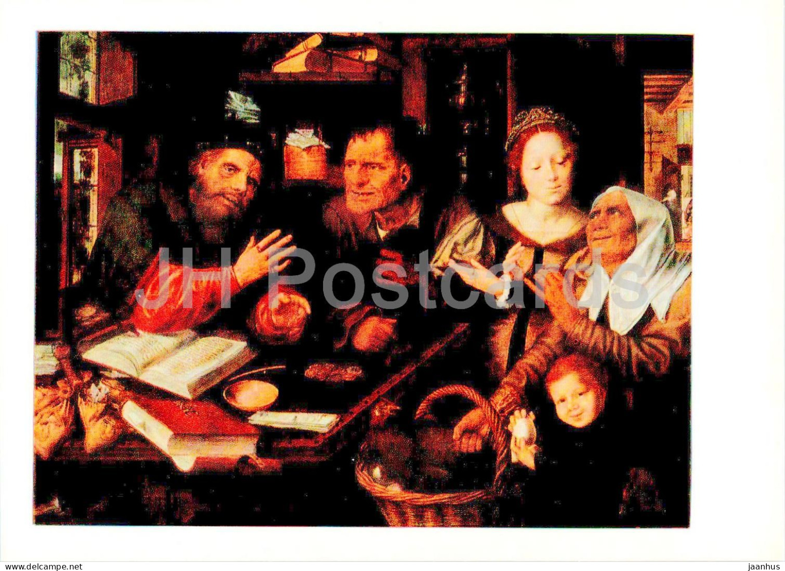 Painting By Jan Matsys - At The Tax Collectors Office - Flemish Art - 1984 - Russia USSR - Unused - Paintings