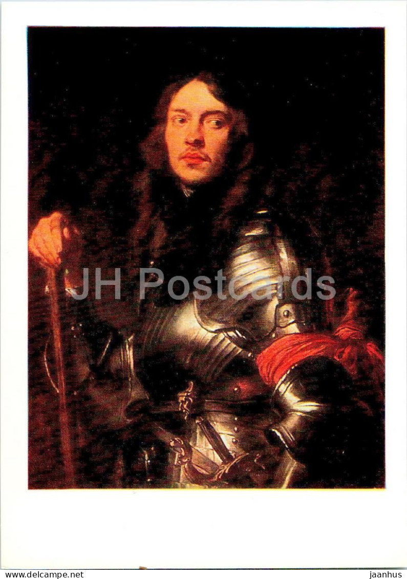 Painting By Anthonis Van Dyck - Portrait Of A Warrior In Armor - Man - Flermish Art - 1985 - Russia USSR - Unused - Peintures & Tableaux