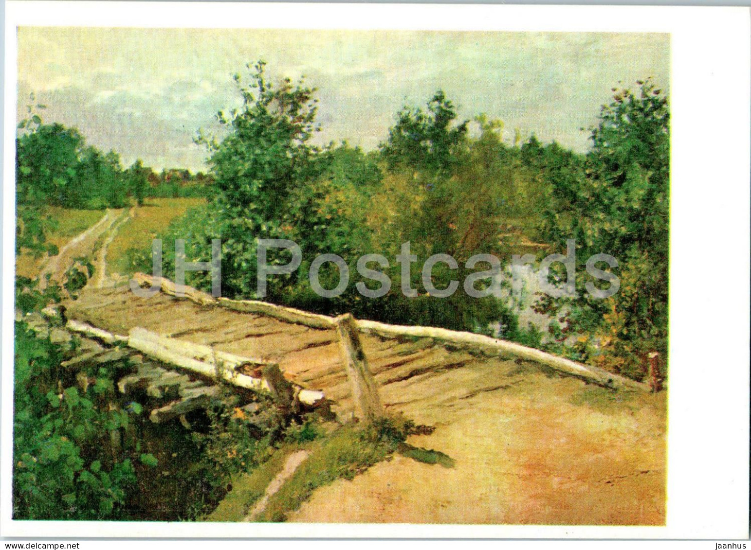 Painting By K. Korovin - A Little Bridge - Russian Art - 1974 - Russia USSR - Unused - Paintings