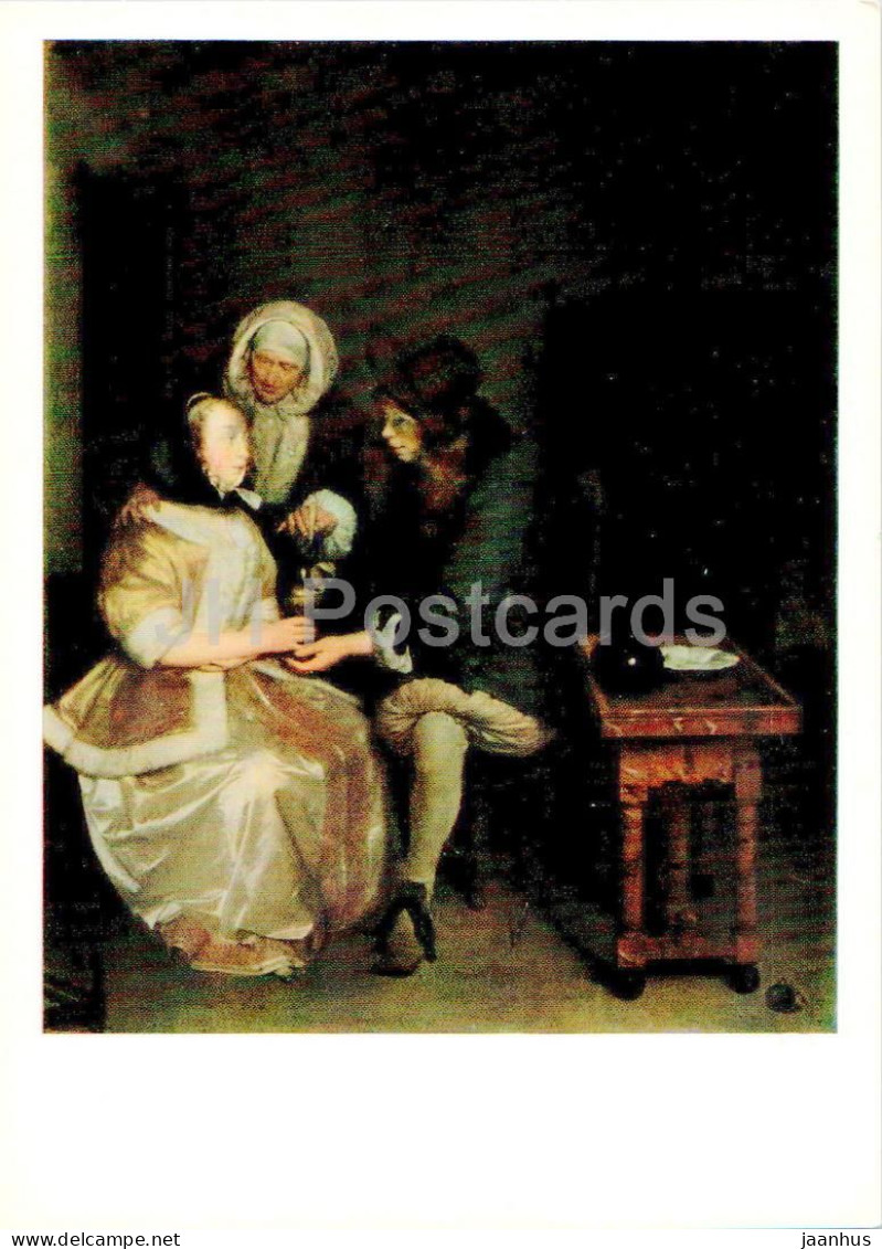 Painting By Gerard Ter Borch - Glass Of Lemonade - Dutch Art - 1972 - Russia USSR - Unused - Paintings