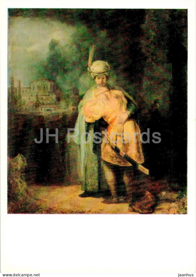 Painting By Rembrandt - David And Jonathan - Dutch Art - 1972 - Russia USSR - Unused - Peintures & Tableaux