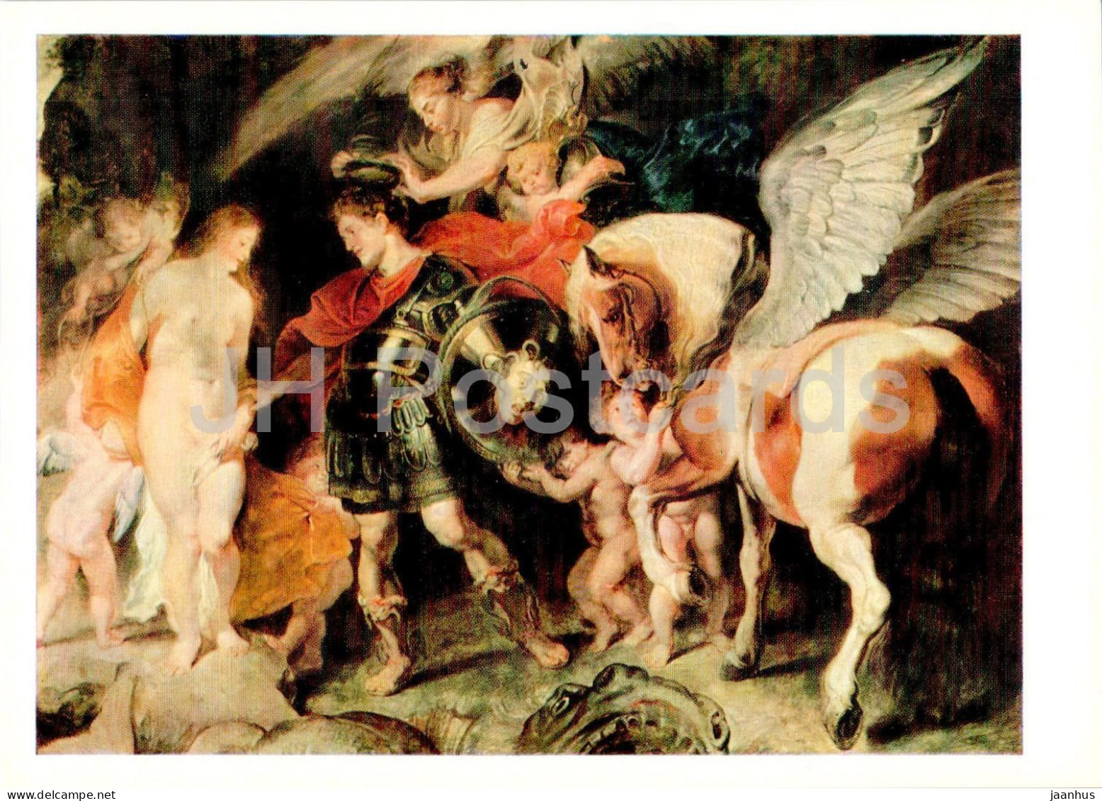 Painting By Peter Paul Rubens - Perseus And Andromeda - Naked Woman - Nude - Flemish Art - 1972 - Russia USSR - Unused - Paintings