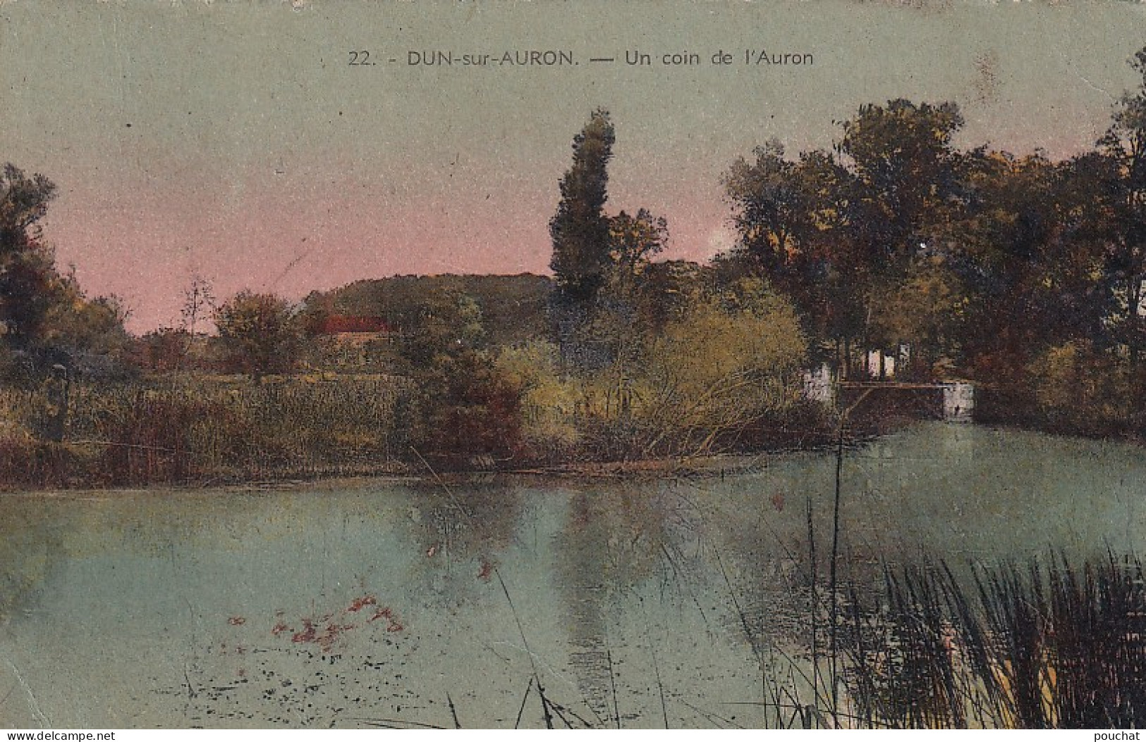 NE 30-(18) DUN SUR AURON - UN COIN DE L'AURON - CARTE COLORISEE - Dun-sur-Auron