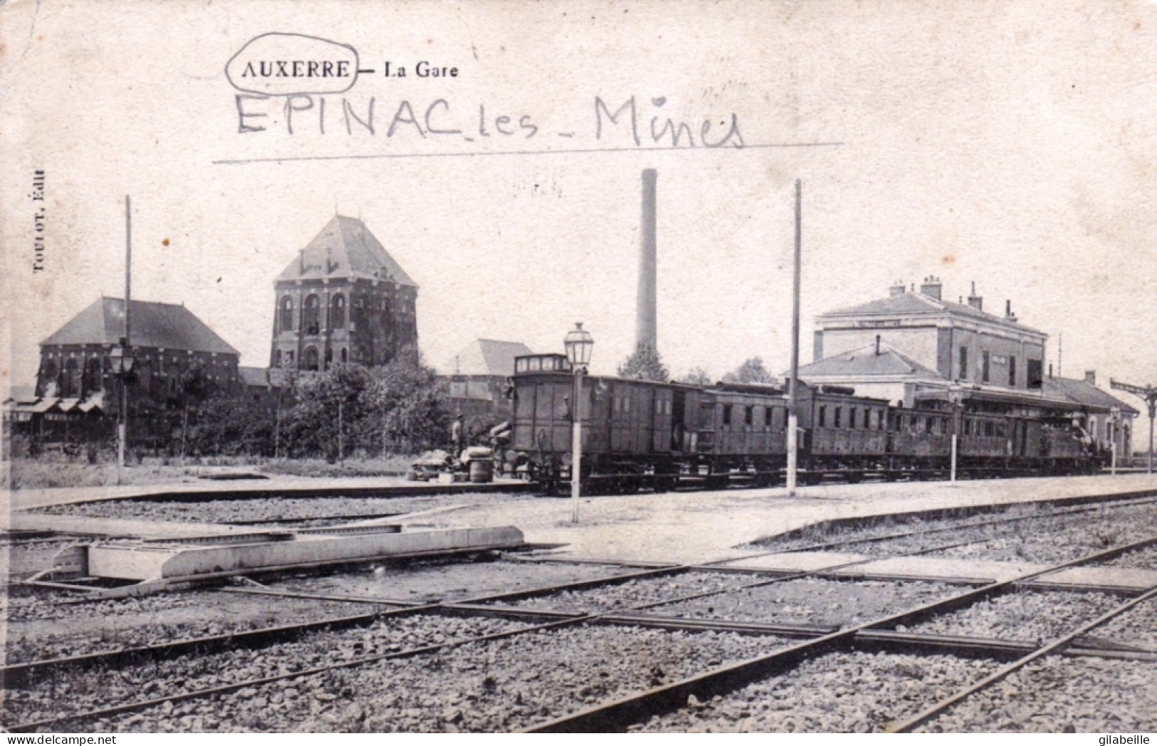 71 - Saone Et Loire -  EPINAC Les MINES - La Gare - Sonstige & Ohne Zuordnung