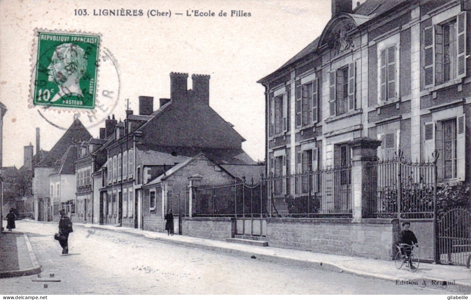 18 - Cher - LIGNIERES -  L'école De Filles - Other & Unclassified