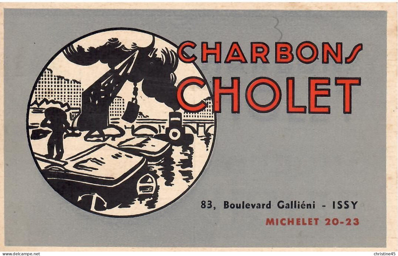 PENICHE     TRANSPORT DE  CHARBON CHOLET - Chiatte, Barconi