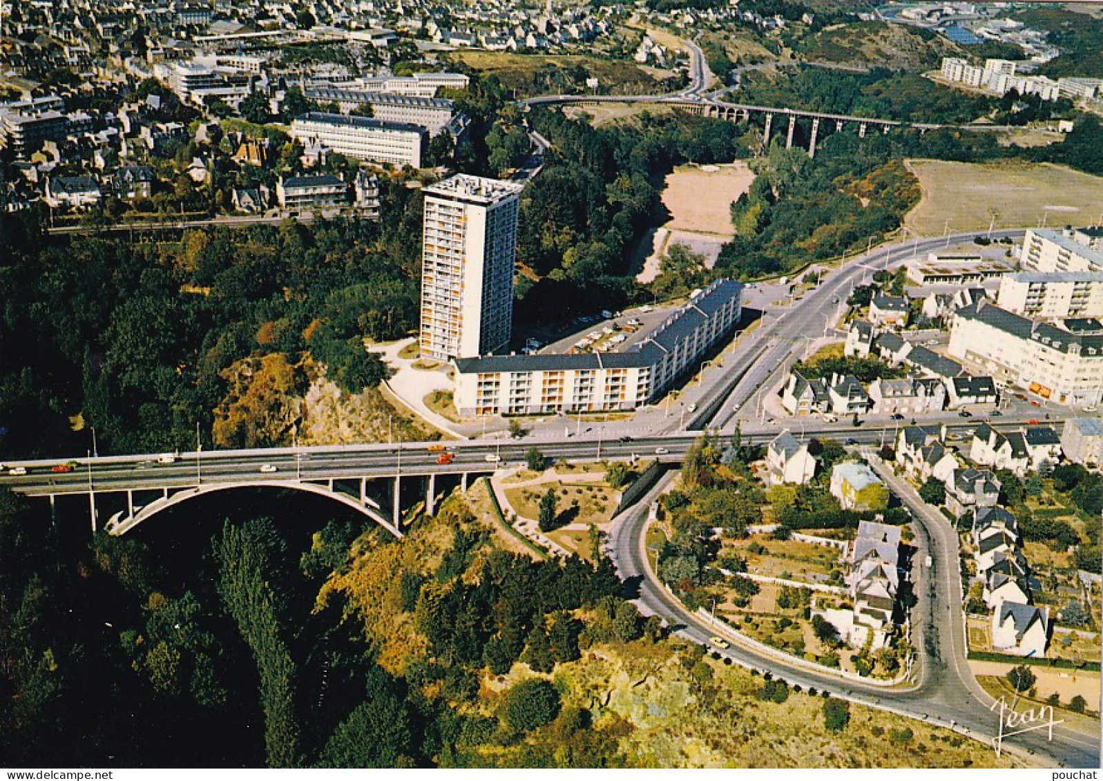 OP 43-(22) SAINT BRIEUC - VUE GENERALE ET VIADUCS DE LA VALLEE DU GOUEDIC - VUE AERIENNE - Saint-Brieuc