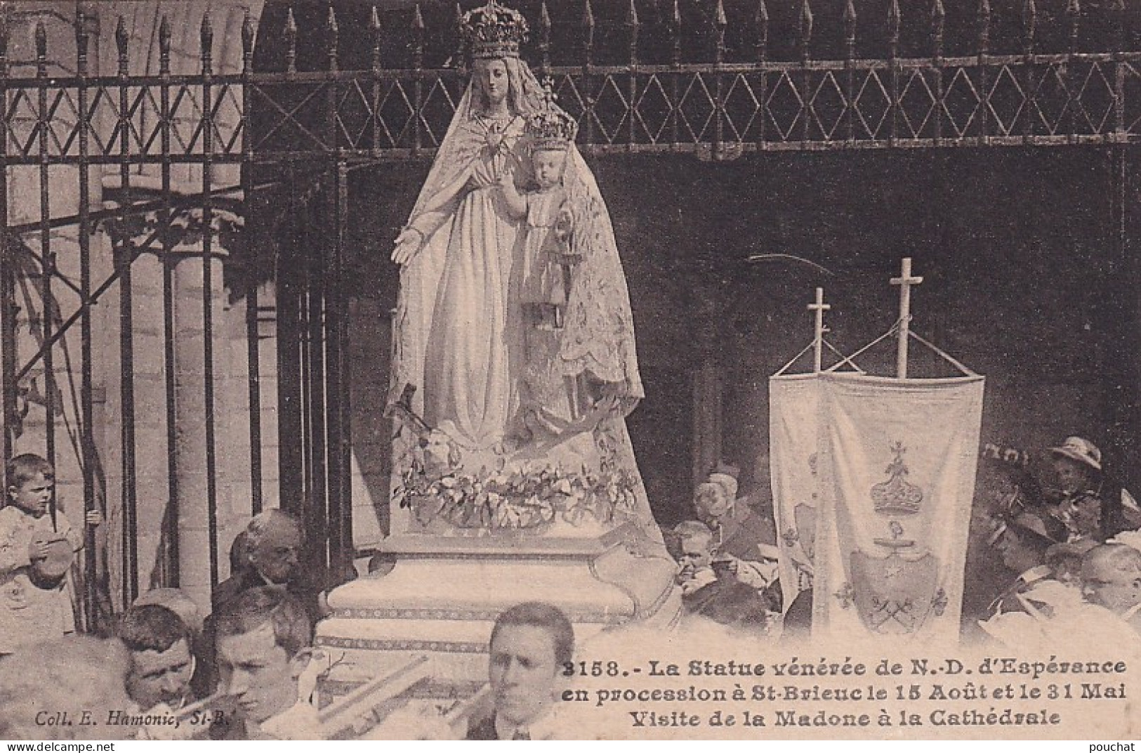 OP 43-(22) LA STATUE VENEREE DE N. D. D'ESPERANCE EN PROCESSION A ST BRIEUC LE 15 AOUT ET LE 31 MAI - Saint-Brieuc