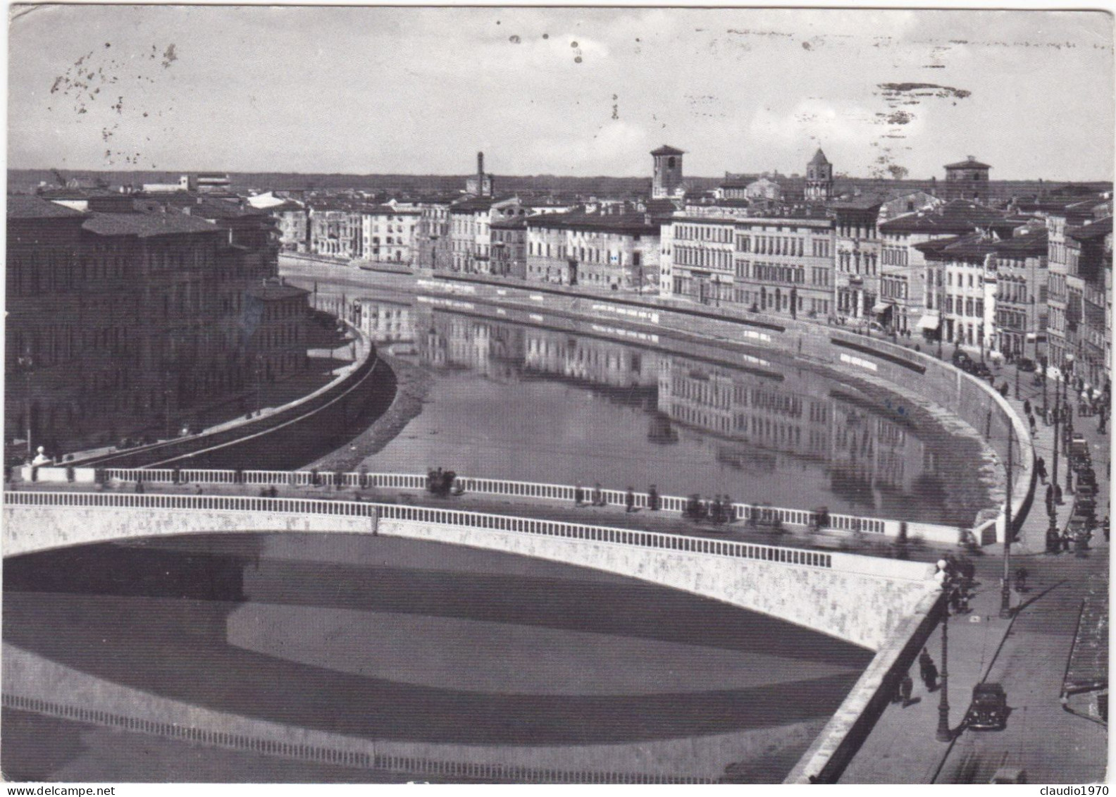 PISA  - CARTOLINA - PONTE DI MEZZO E LUNGARNO PACINOTTI - VIAGGIATA PER RAPALLO (GE) - 1961 - Pisa