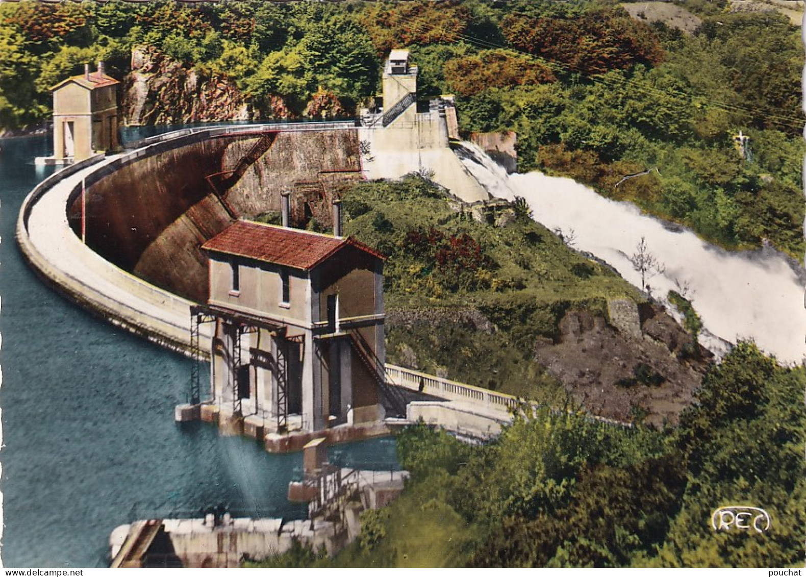 OP 44-(23) LE BARRAGE D'EGUZON ET SON DEVERSOIR - VUE AERIENNE - Autres & Non Classés