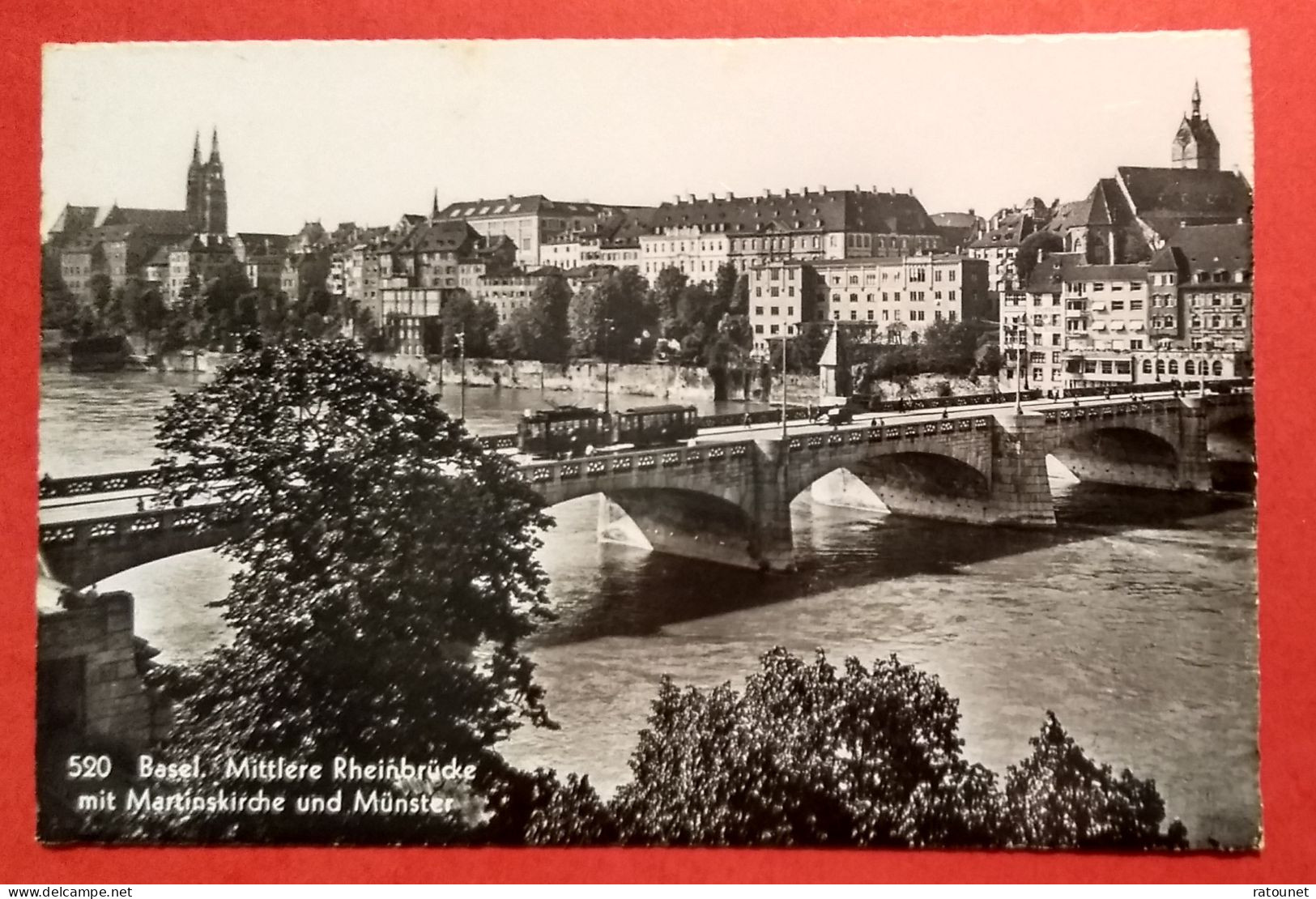 CH - BALE / BASEL - CPSM 520 - Mittlere Rheinbrucke * Pont Du Rhin  / Tramway - Bâle