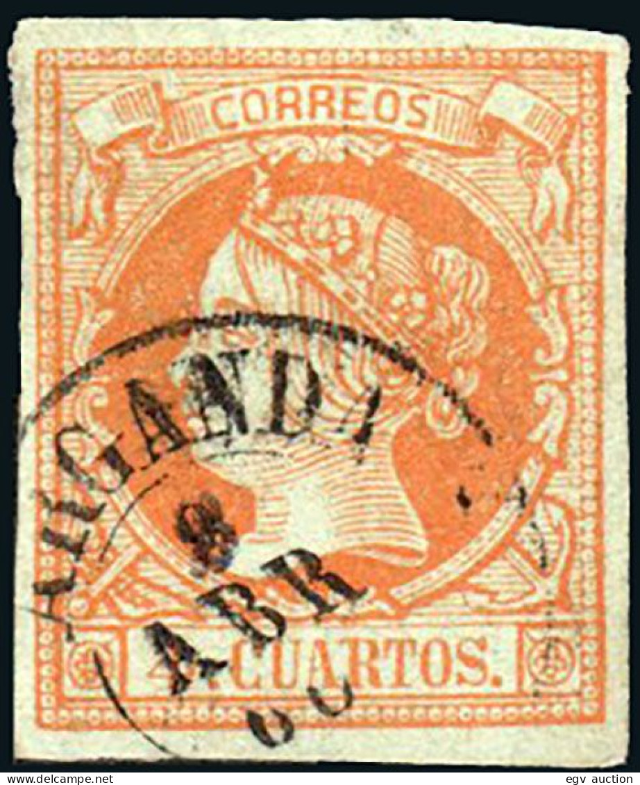 Madrid - Edi O 52 - 4 C.- Mat Fech. Tp. II "Arganda" - Used Stamps