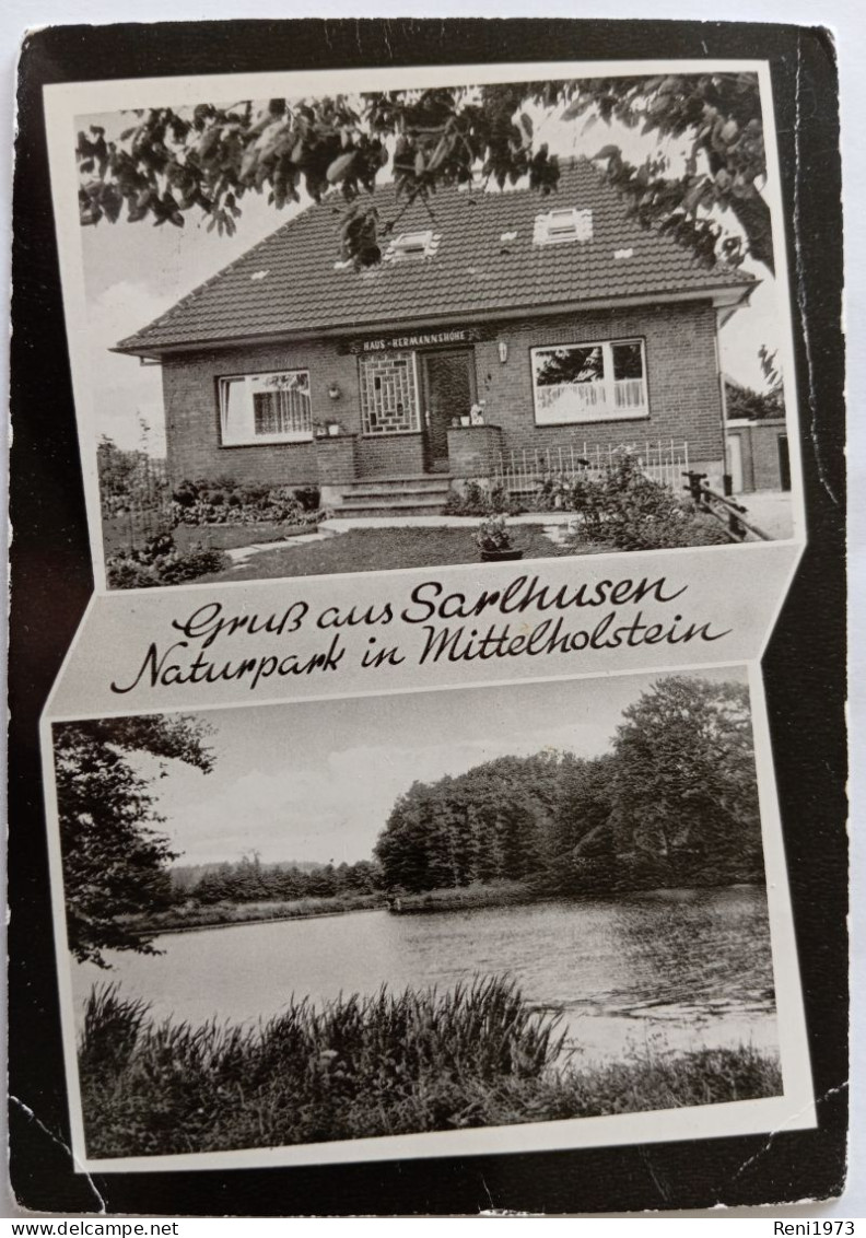 Gruss Aus Sarlhusen, Naturpark In Mittelholstein, Haus Hermannshöhe, Ca. 1950 - Sonstige & Ohne Zuordnung