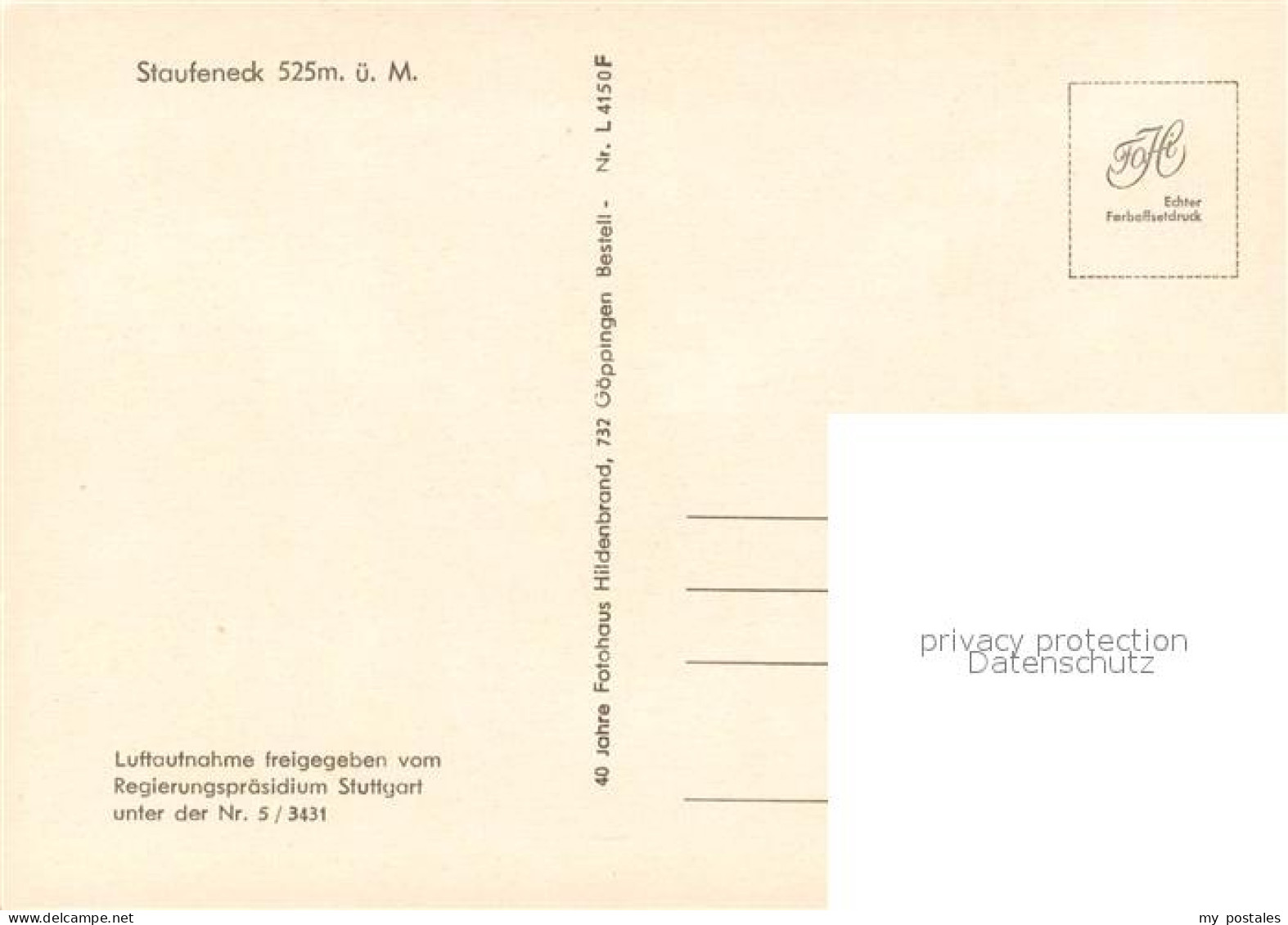 73724942 Salach Burg Staufeneck Fliegeraufnahme Salach - Other & Unclassified