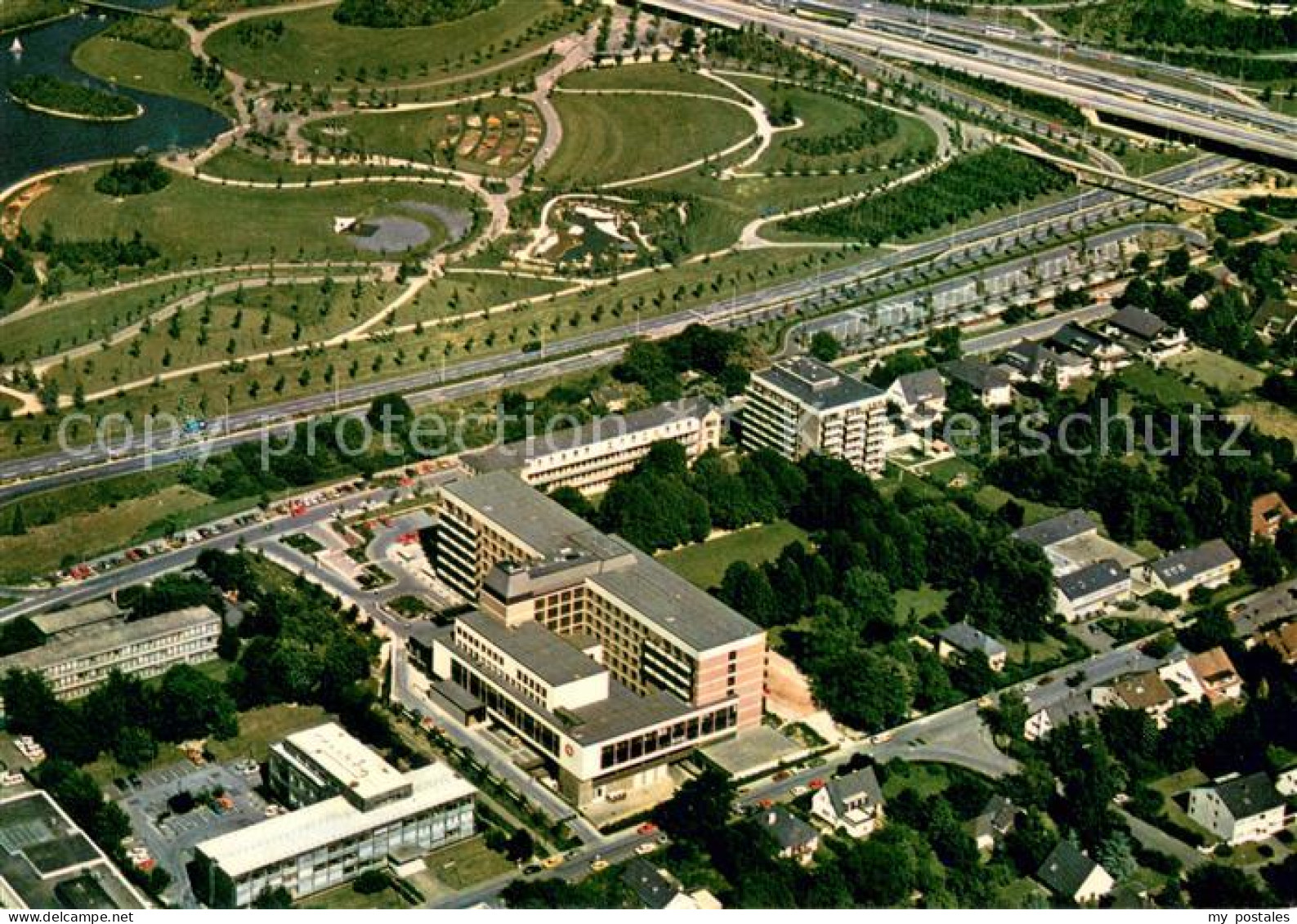 73724929 Bonn Rhein Johanniter Krankenhaus Mit Schwesternwohnheim Fliegeraufnahm - Bonn