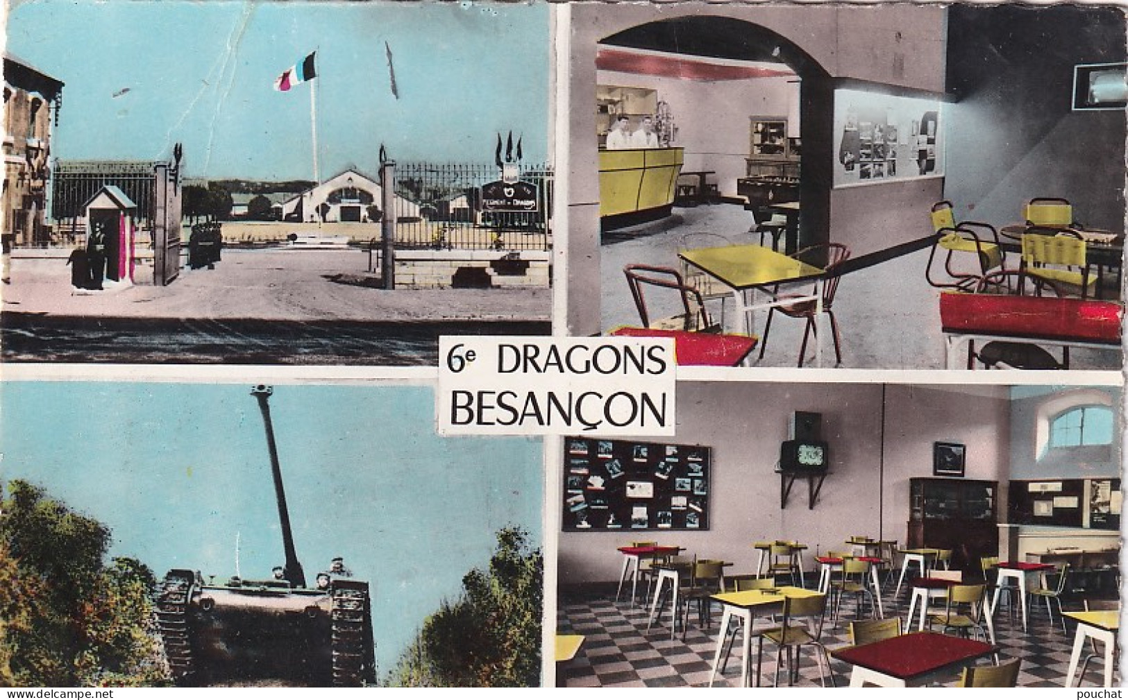 PE 27-(25) BESANCON - 6e DRAGONS - CARTE MULTIVUES  - Besancon