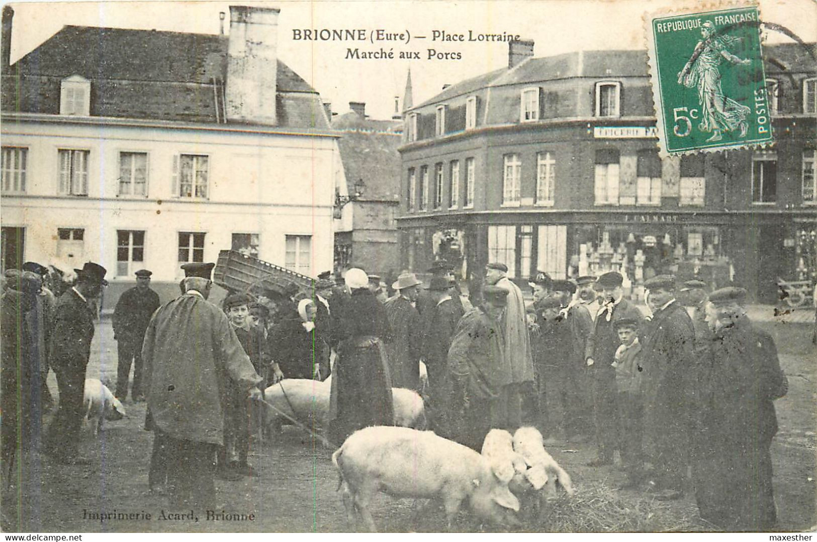 BRIONNE Le Marché Aux Porcs Place Lorraine - Sonstige & Ohne Zuordnung