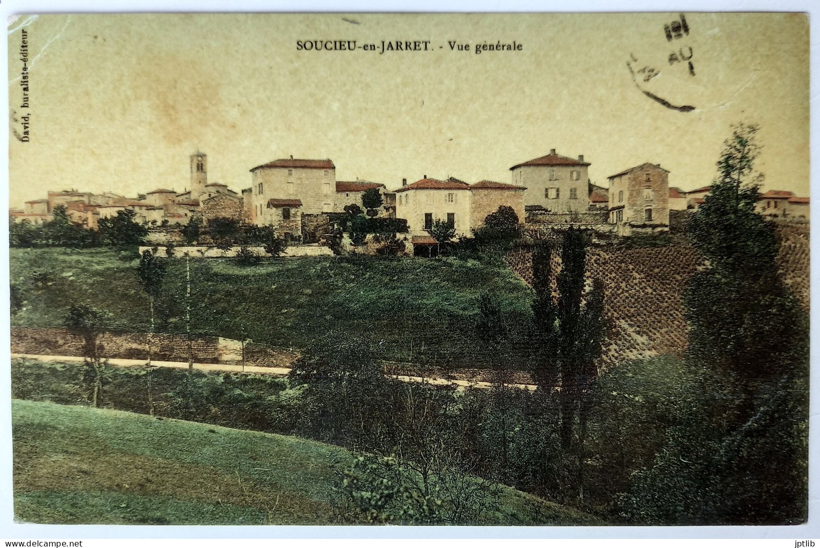 CPA Carte Postale / 69 Rhône, Soucieu-en-Jarret / David, Buraliste-éditeur / Vue Générale. - Autres & Non Classés