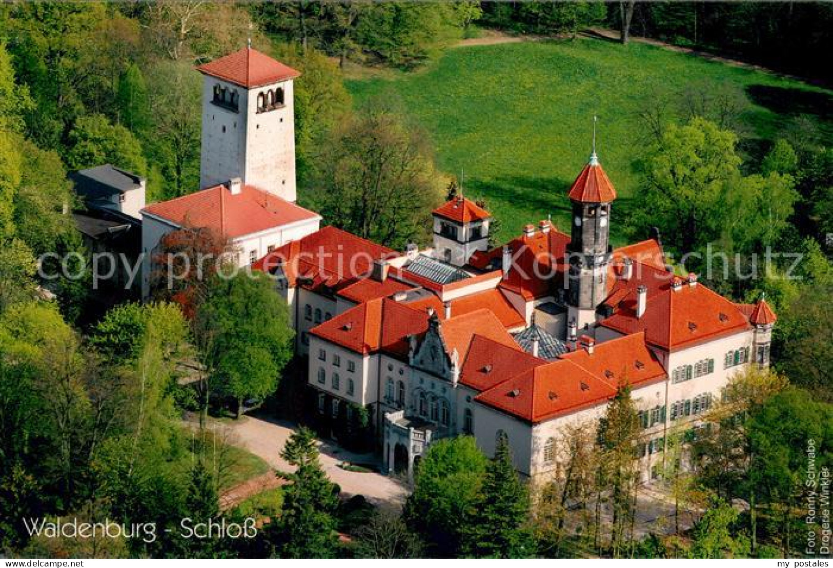 73724919 Waldenburg Sachsen Schloss Fliegeraufnahme Waldenburg Sachsen - Sonstige & Ohne Zuordnung