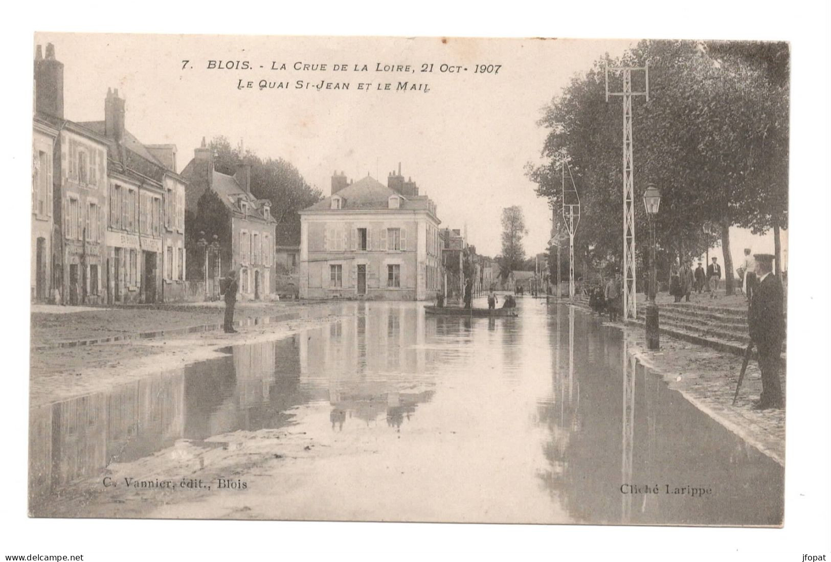 41 LOIR ET CHER - BLOIS Crue De 1907, Quai Saint-Jean Et Le Mail - Blois