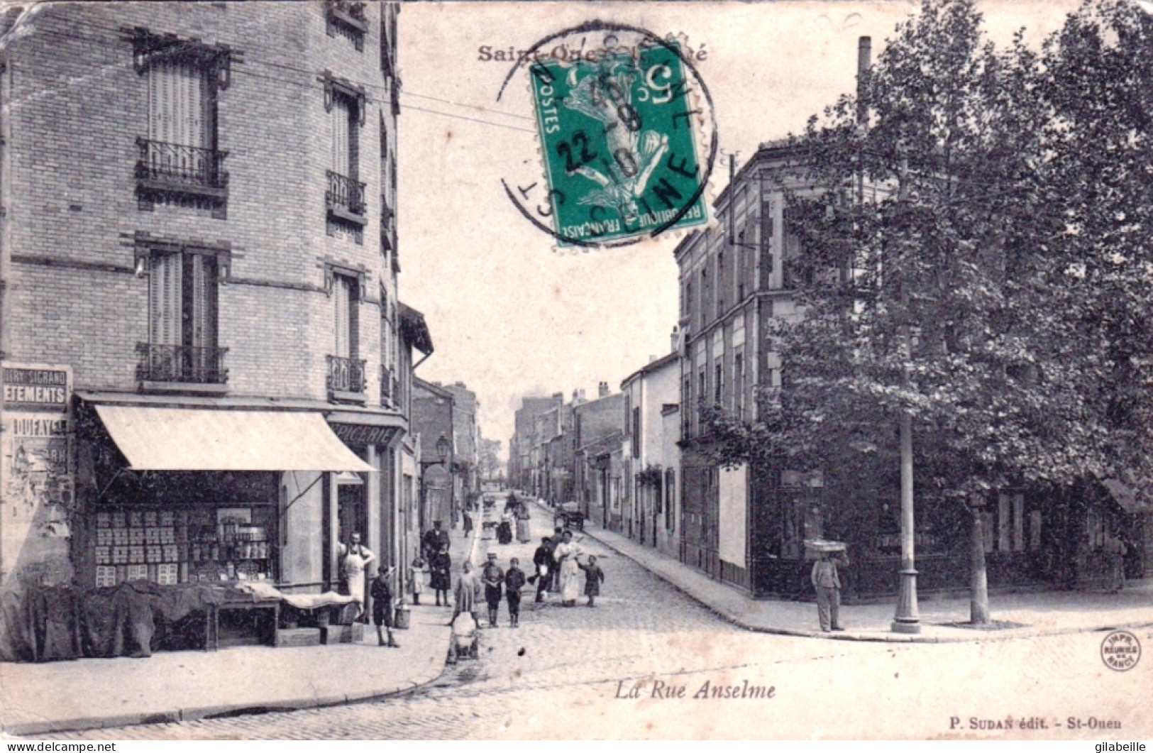 93 - SAINT OUEN - La Rue Anselme - Saint Ouen