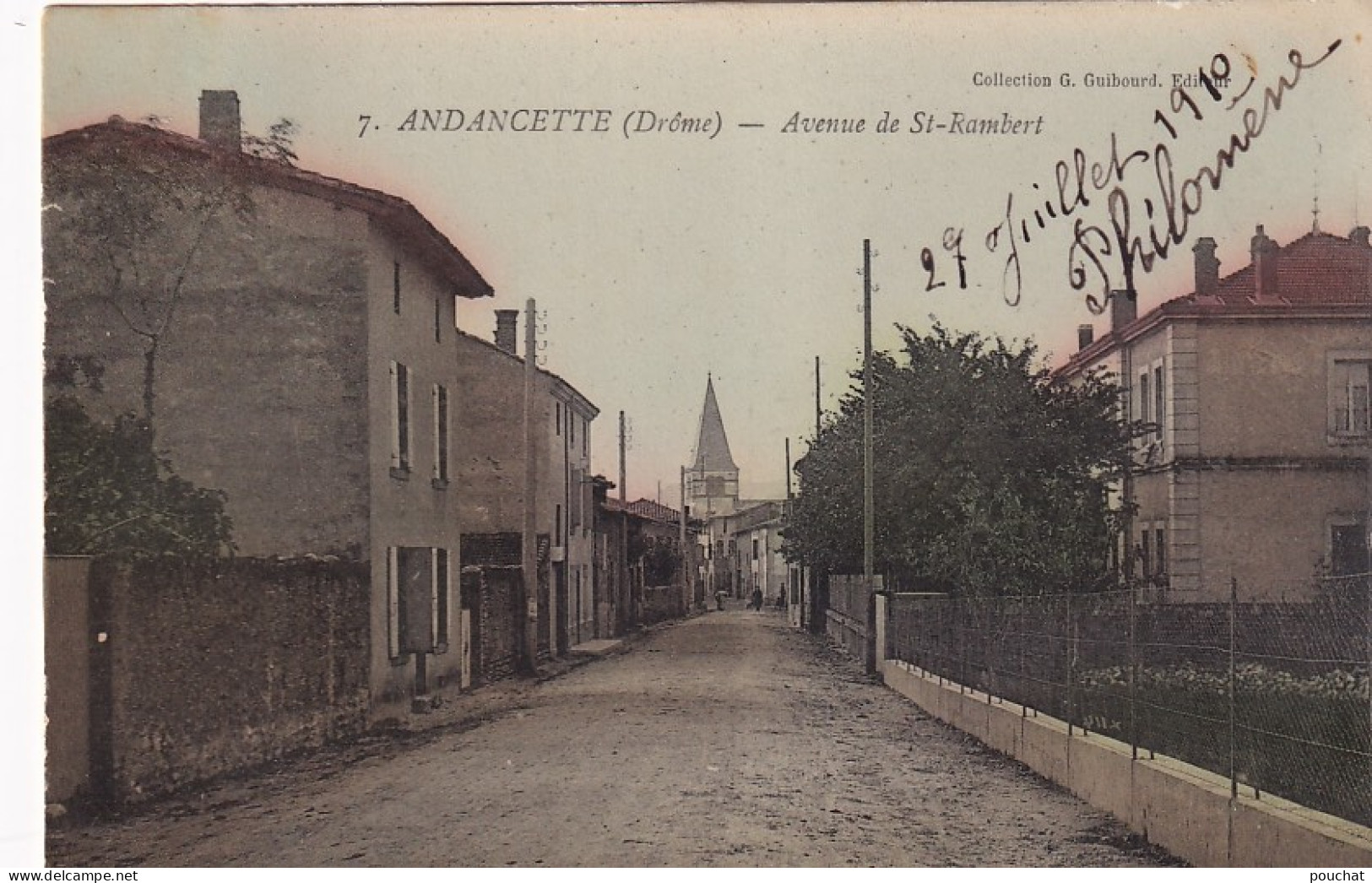 PE 28-(26) ANDANCETTE - AVENUE ST RAMBERT - CARTE COLORISEE - Otros & Sin Clasificación