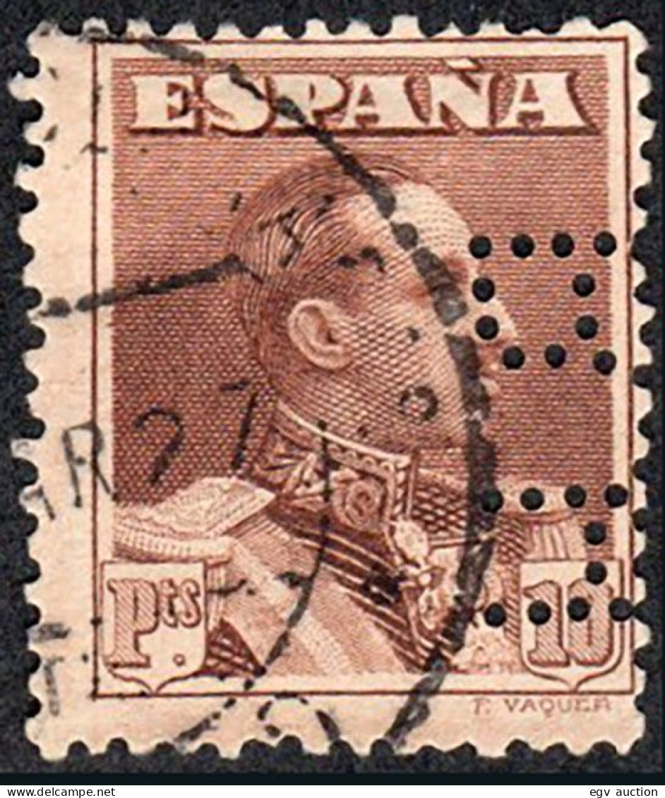 Madrid - Perforado - Edi O 323 - "B.H" (Banco) - Usati