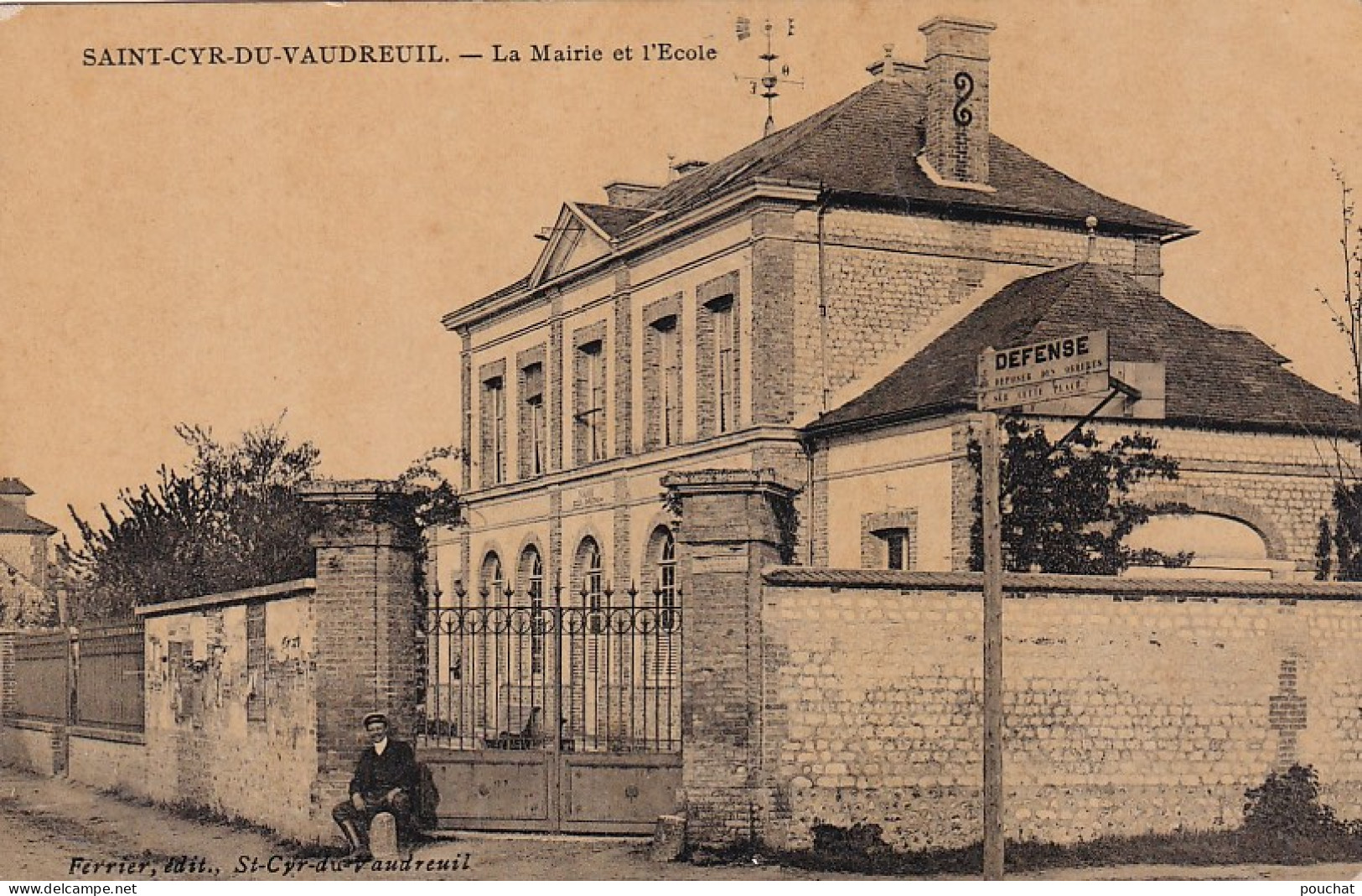 PE 29-(27) SAINT CYR DU VAUDREUIL - LA MAIRIE ET L'ECOLE - Sonstige & Ohne Zuordnung