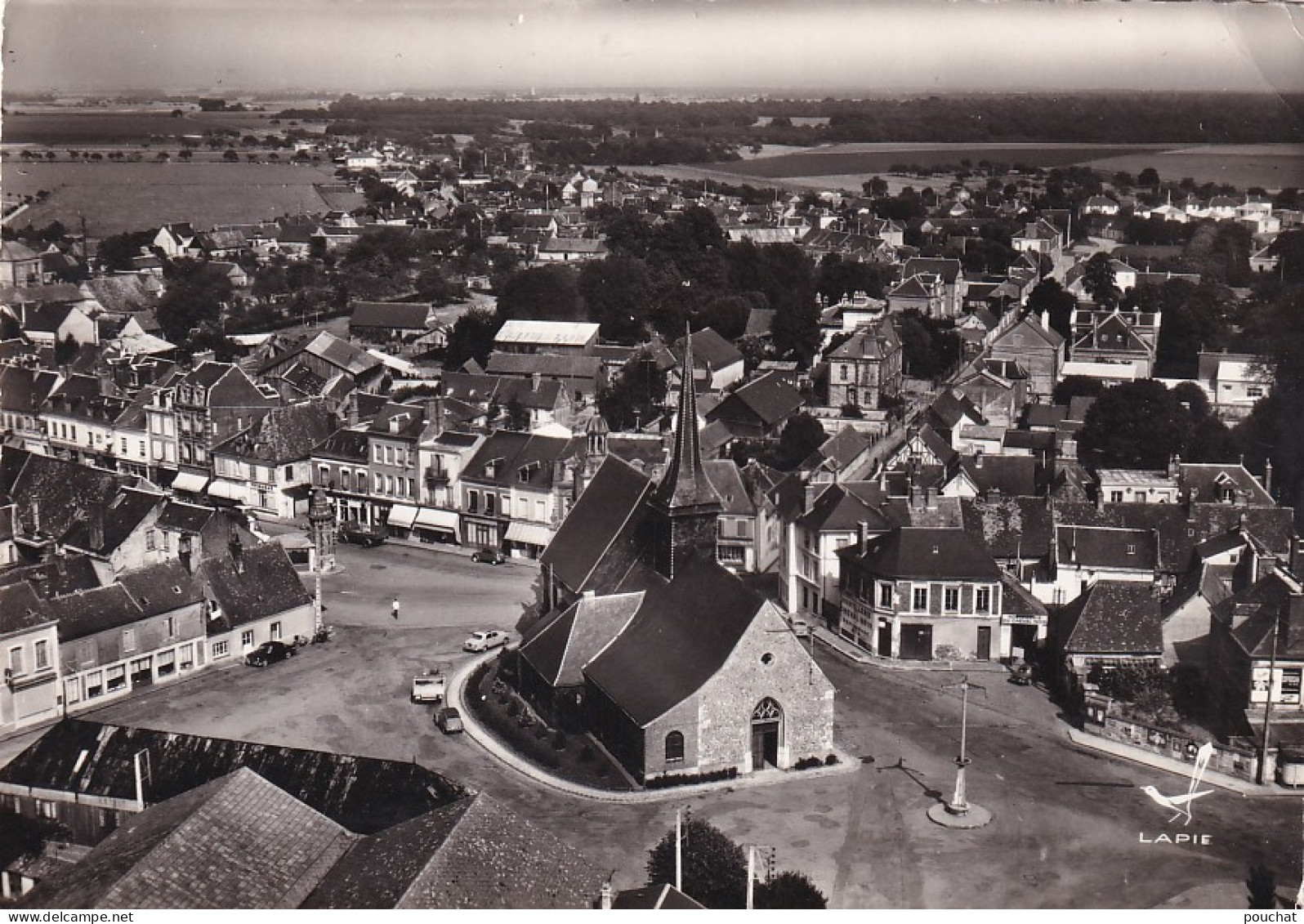 PE 29-(27) ST ANDRE DE L'EURE - L'EGLISE ET VUE GENERALE AERIENNE - Sonstige & Ohne Zuordnung