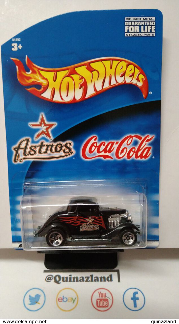 Hot Wheels 2001 Astros Base-ball Coca-Cola 3 Window 34 (NP33) - HotWheels