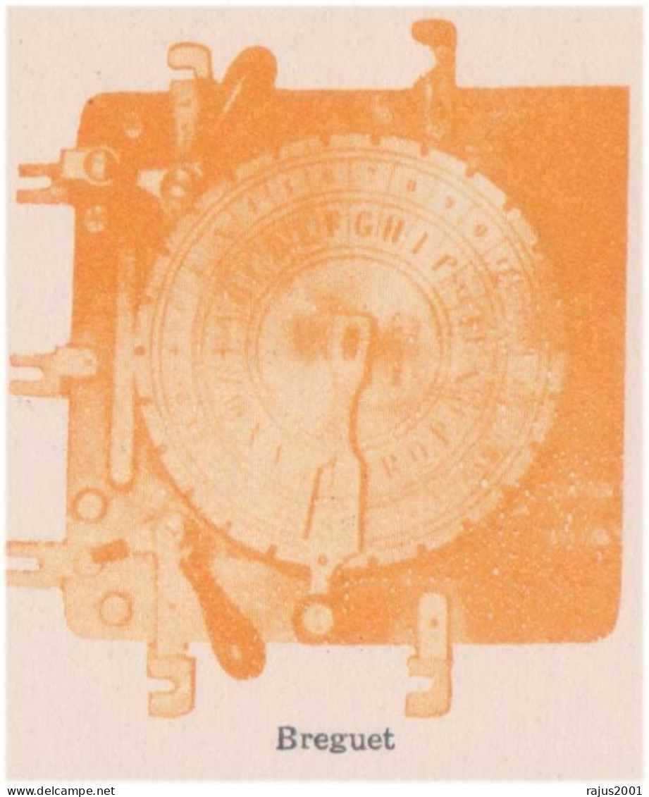 Telegraph, Telegramme, Telegram, Breguet Luxury Vintage Watch Parts, 1st Letter Box Used By Post Office, Brazil Card - Informatik