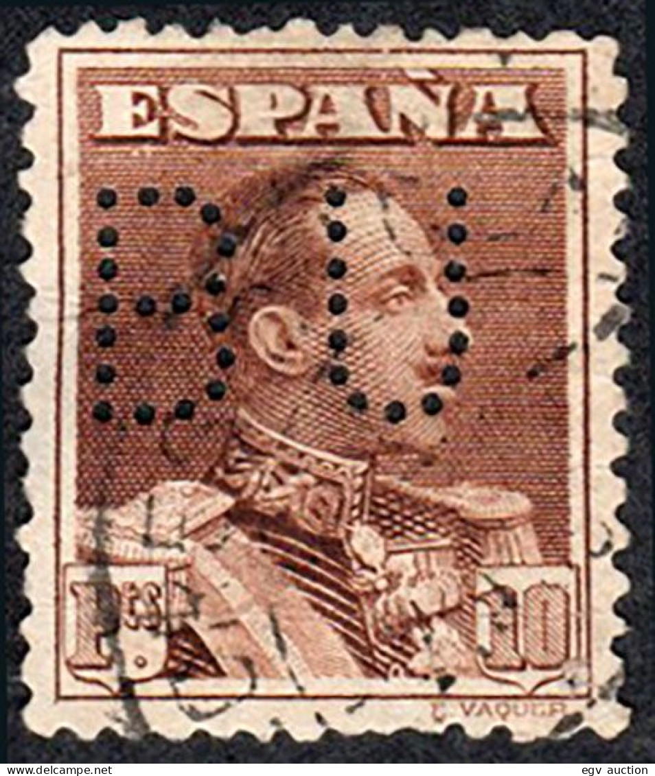Madrid - Perforado - Edi O 323 - "BU" (Banco) - Used Stamps