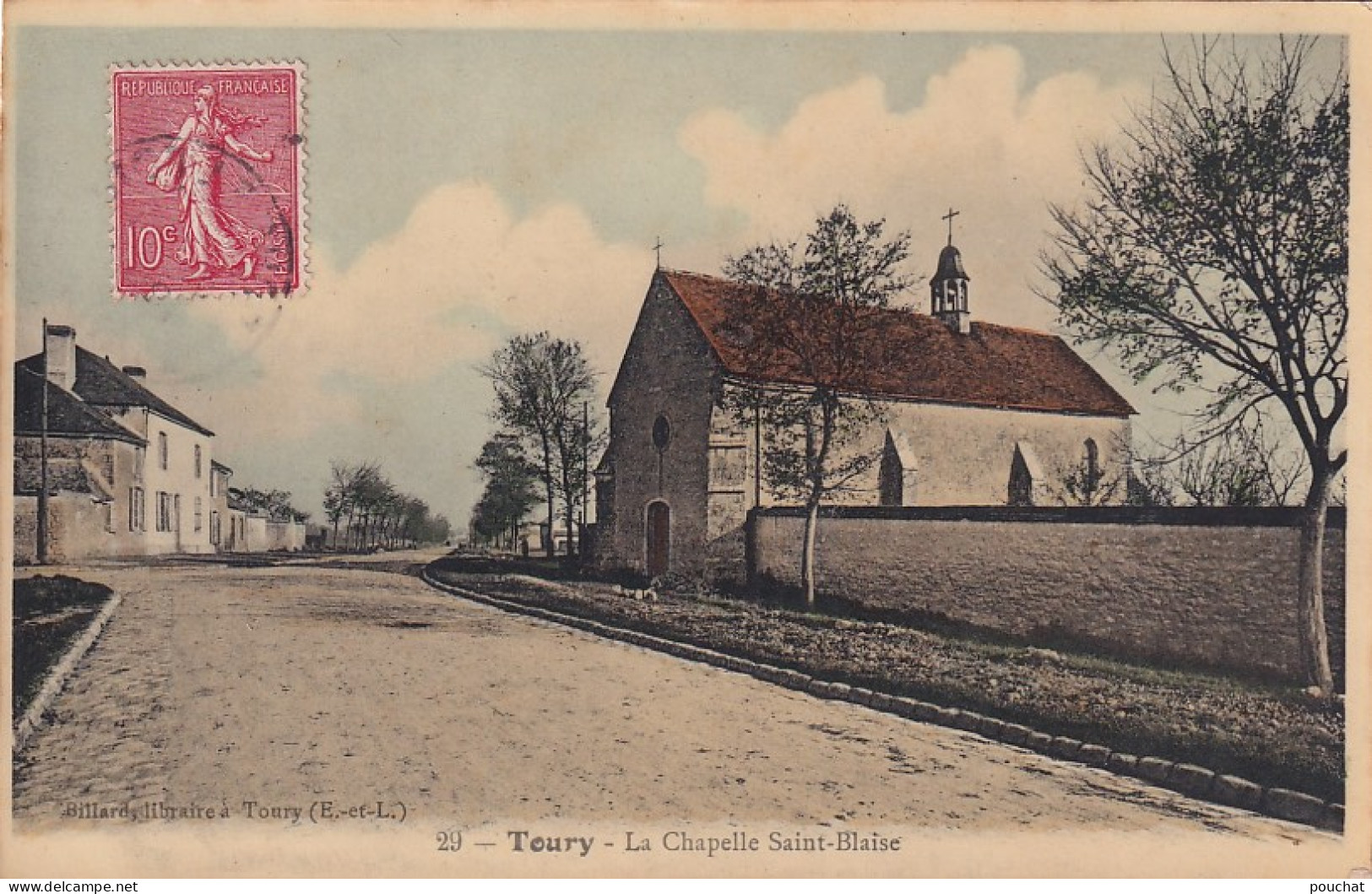 PE 30-(28) TOURY - LA CHAPELLE SAINT BLAISE - CARTE COLORISEE - Sonstige & Ohne Zuordnung