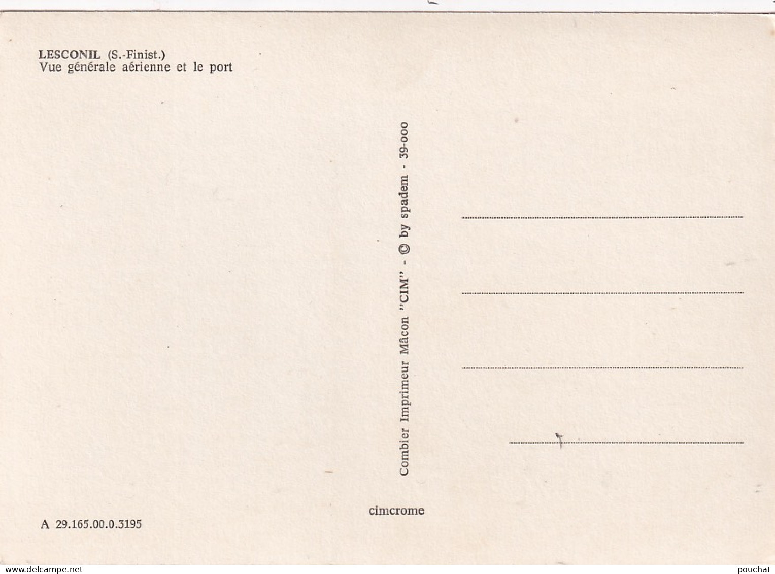 PE 31-(29) LESCONIL - VUE GENERALE AERIENNE ET LE PORT - Plobannalec-Lesconil