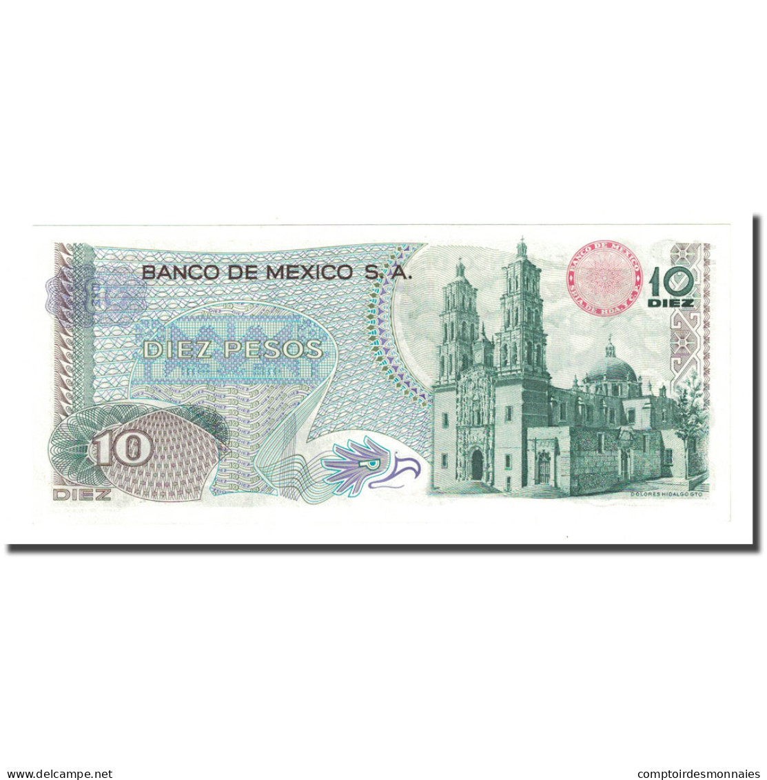 Billet, Mexique, 10 Pesos, 1974-10-16, KM:63g, NEUF - Mexico