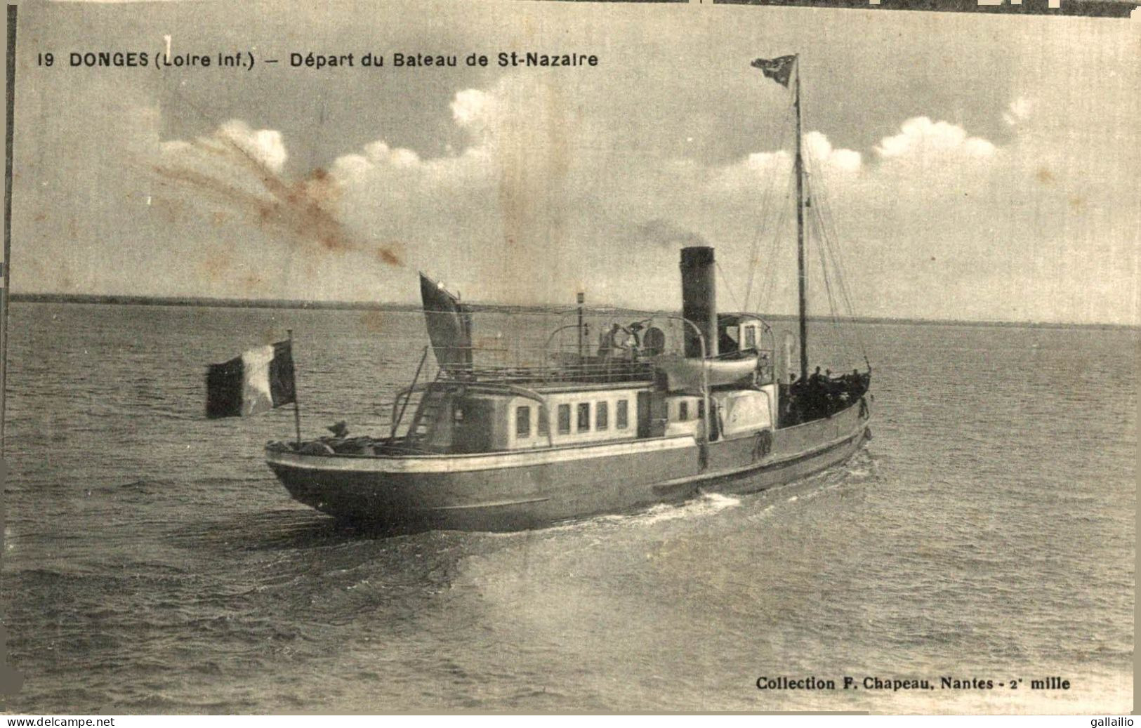 DONGES DEPART DU BATEAU DE SAINT NAZAIRE - Autres & Non Classés