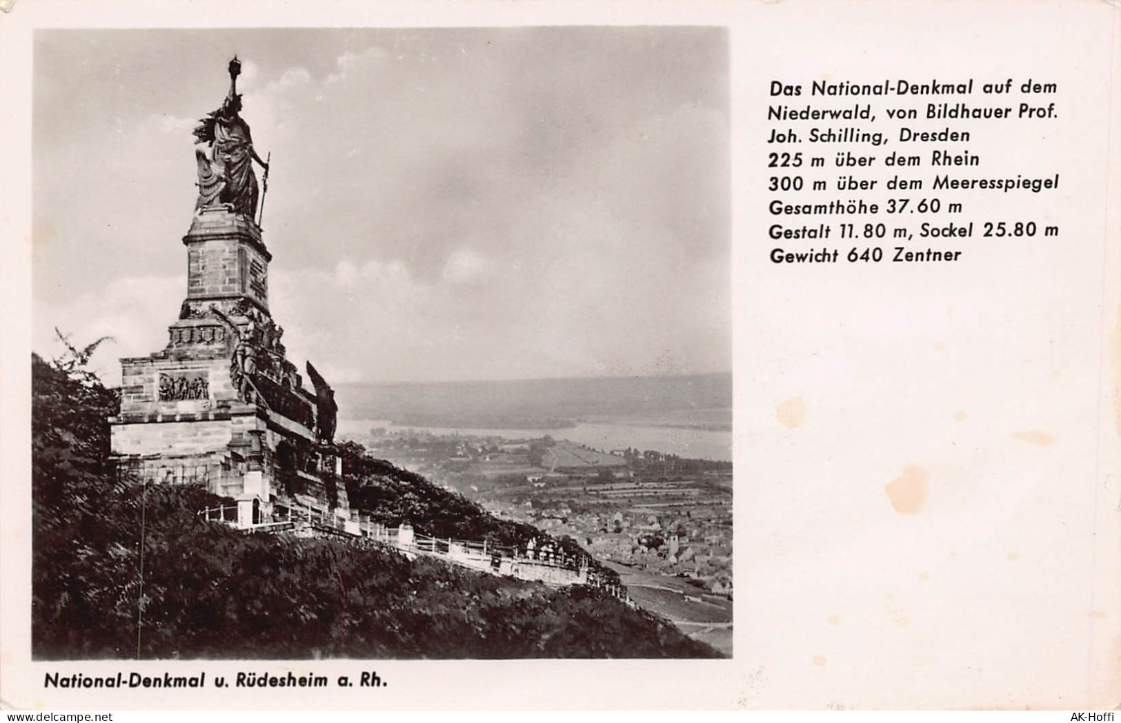 National-Denkmal U. Rüdesheim A. Rh. - Das National-Denkmal Auf Dem Niederwald - Rüdesheim A. Rh.