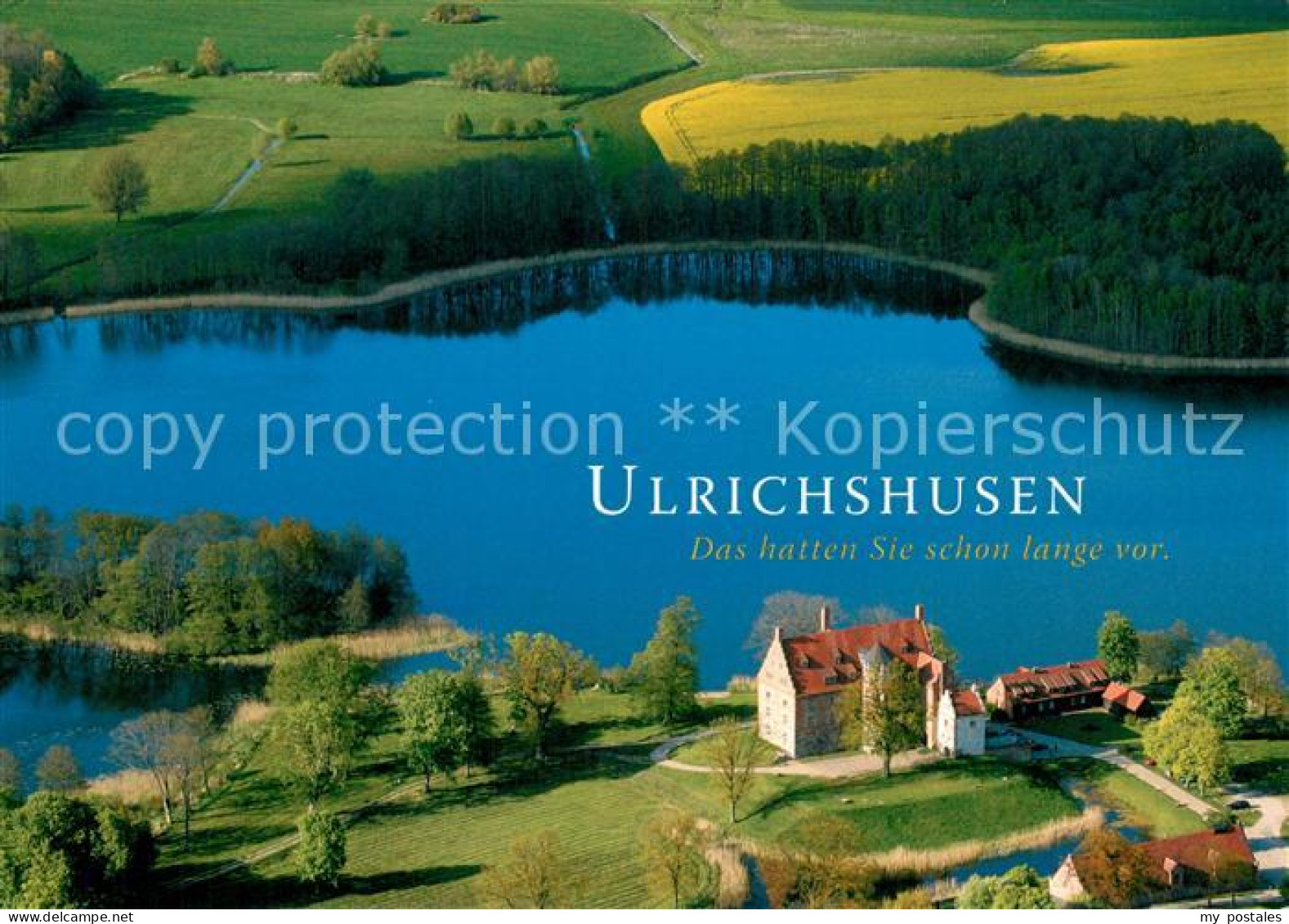 73724836 Ulrichshusen Fliegeraufnahme Schloss Ulrichshusen Ulrichshusen - Autres & Non Classés