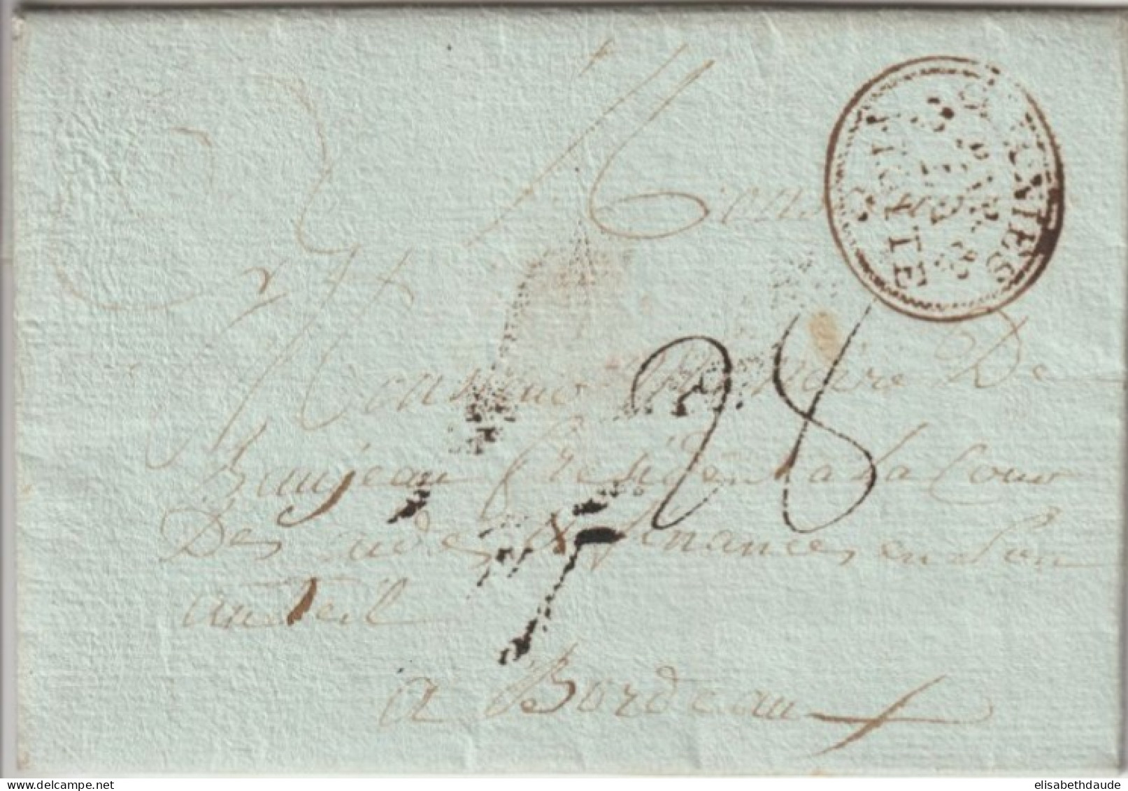 AVANT 1789 - ENTREE MARITIME COLONIES PAR LA FLOTTE RARE IND 21 ! - LETTRE De ST DOMINGUE / HAITI (TEXTE) ! - Entry Postmarks