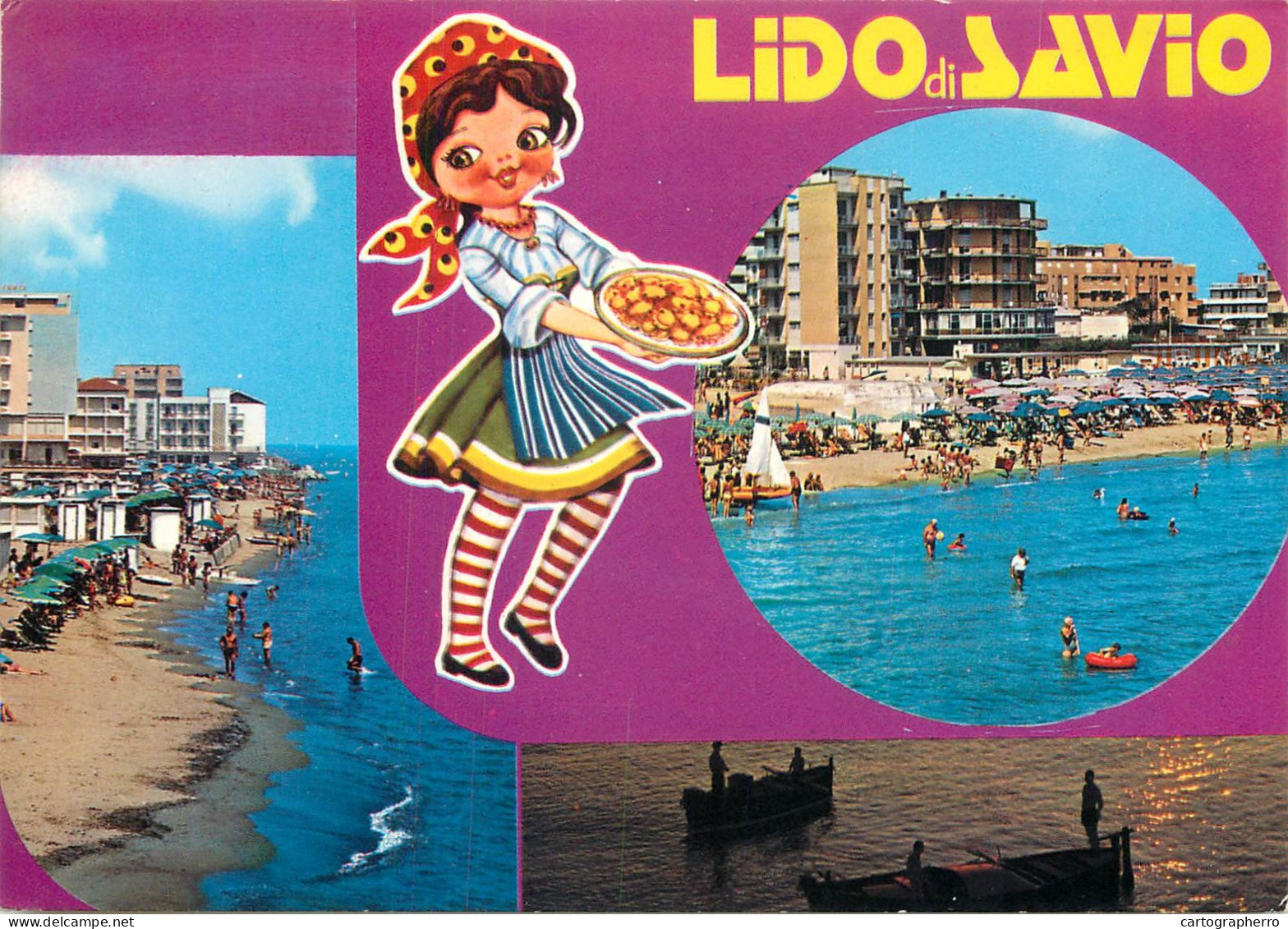 Navigation Sailing Vessels & Boats Themed Postcard Lido Di Savio - Sailing Vessels